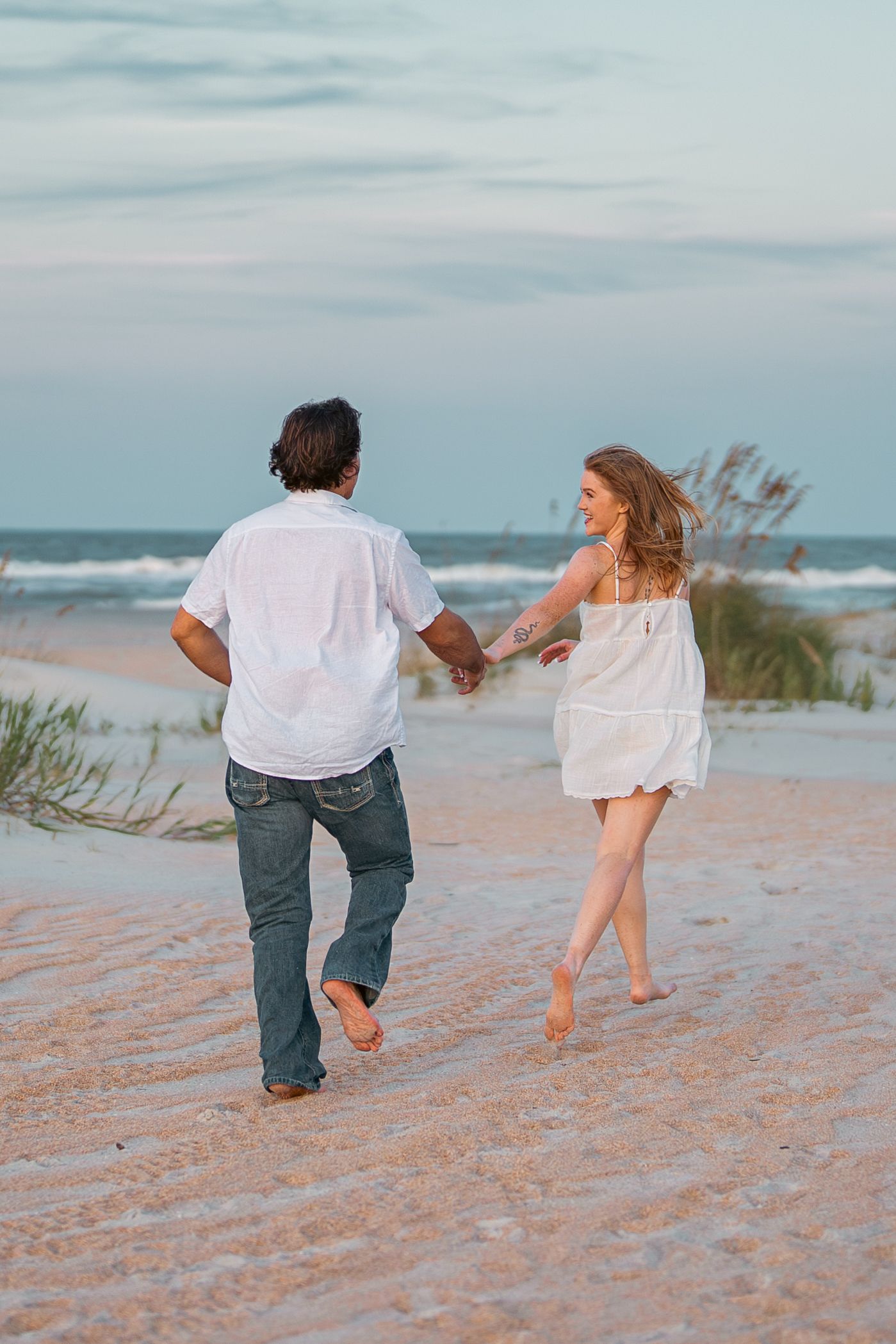 Engagement session st Augustine beach sunset