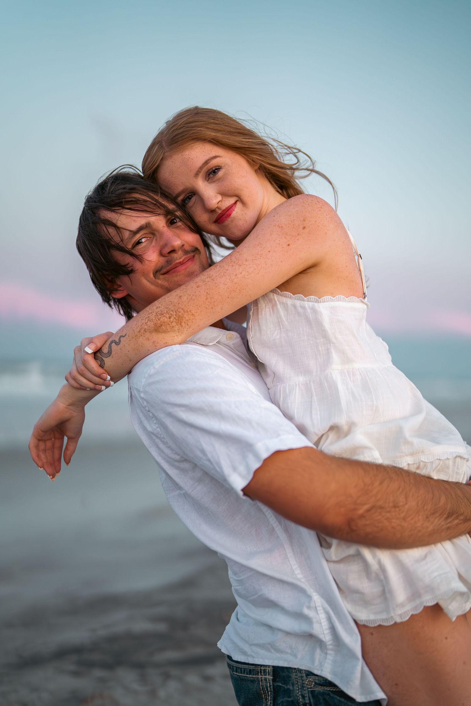 Engagement session st Augustine beach sunset