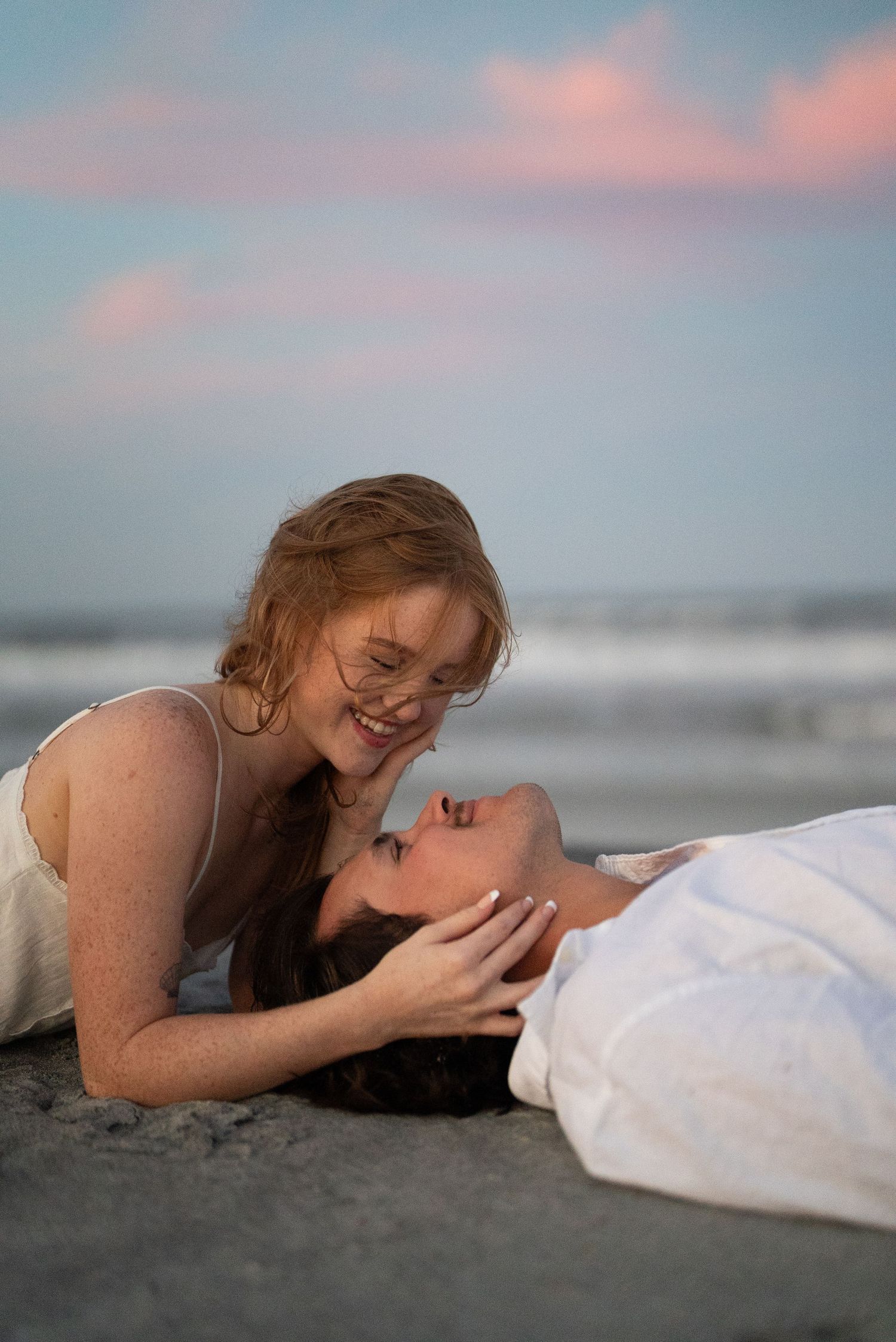 Engagement session st Augustine beach sunset