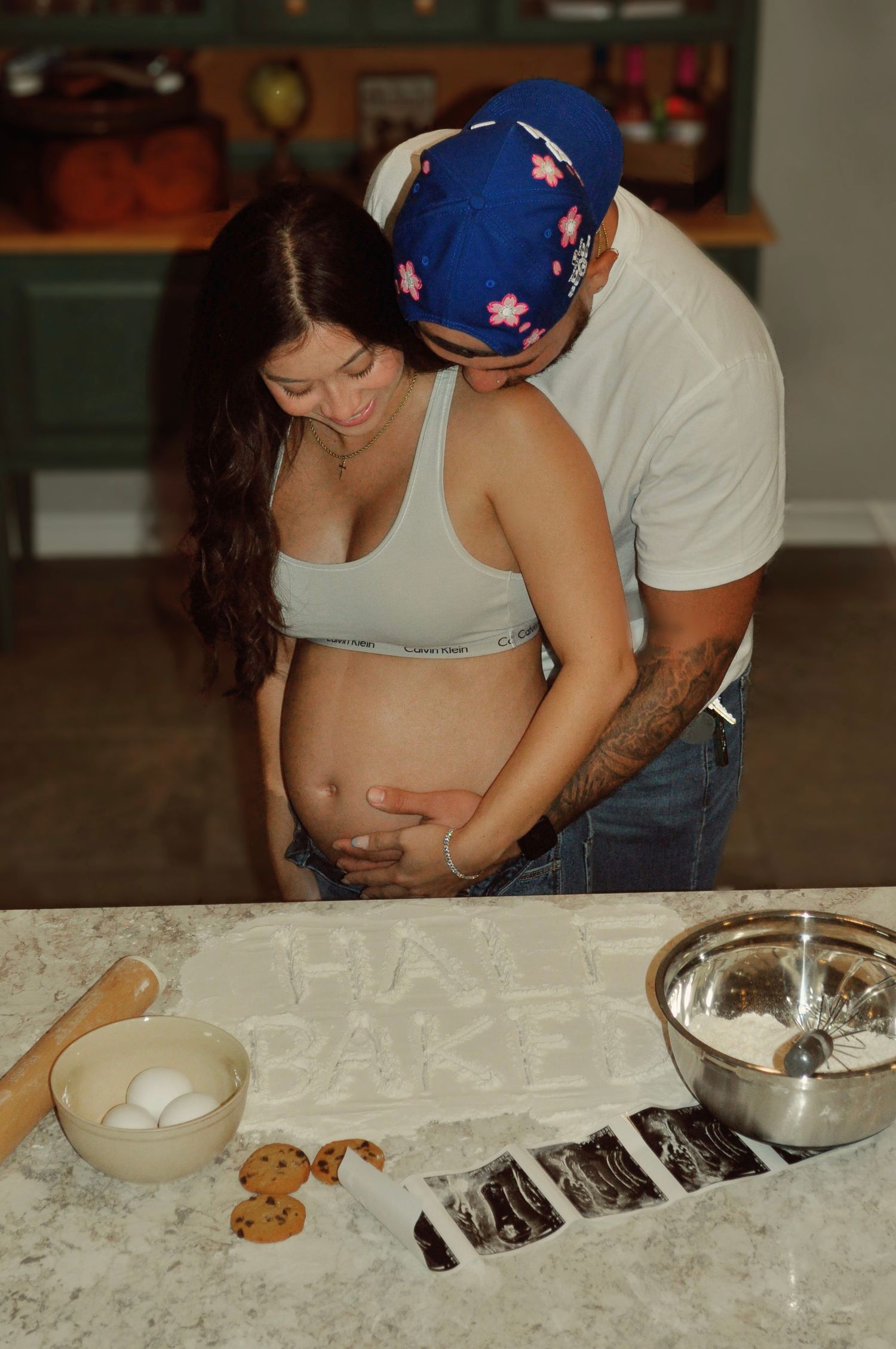 Editorial maternity session photographed in Palm Bay, Florida based in East Central Florida with a classic old money inspired style