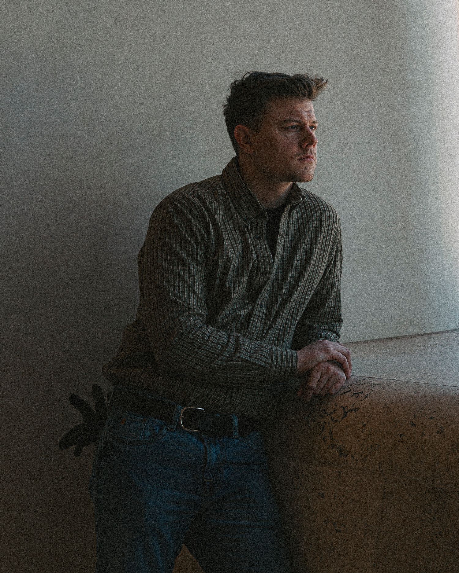 Stylized aesthetic editorial portrait session with bold contrast and artistic composition, shot by Tyler Banner Photography.