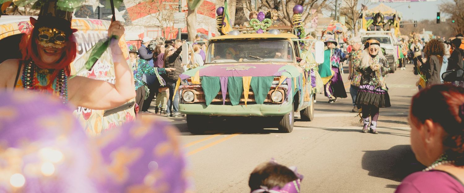 photography of a community parade event in Fayetteville, captured by Tyler Banner Photography in Northwest Arkansas.