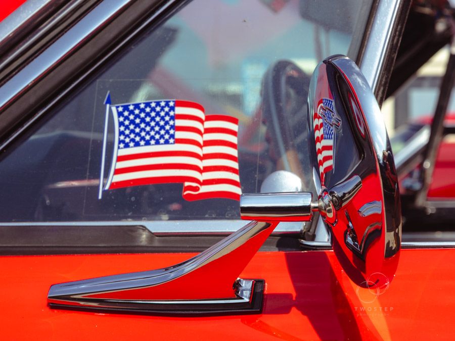 Wildwood Classic Car Show Patriotic USA Flag