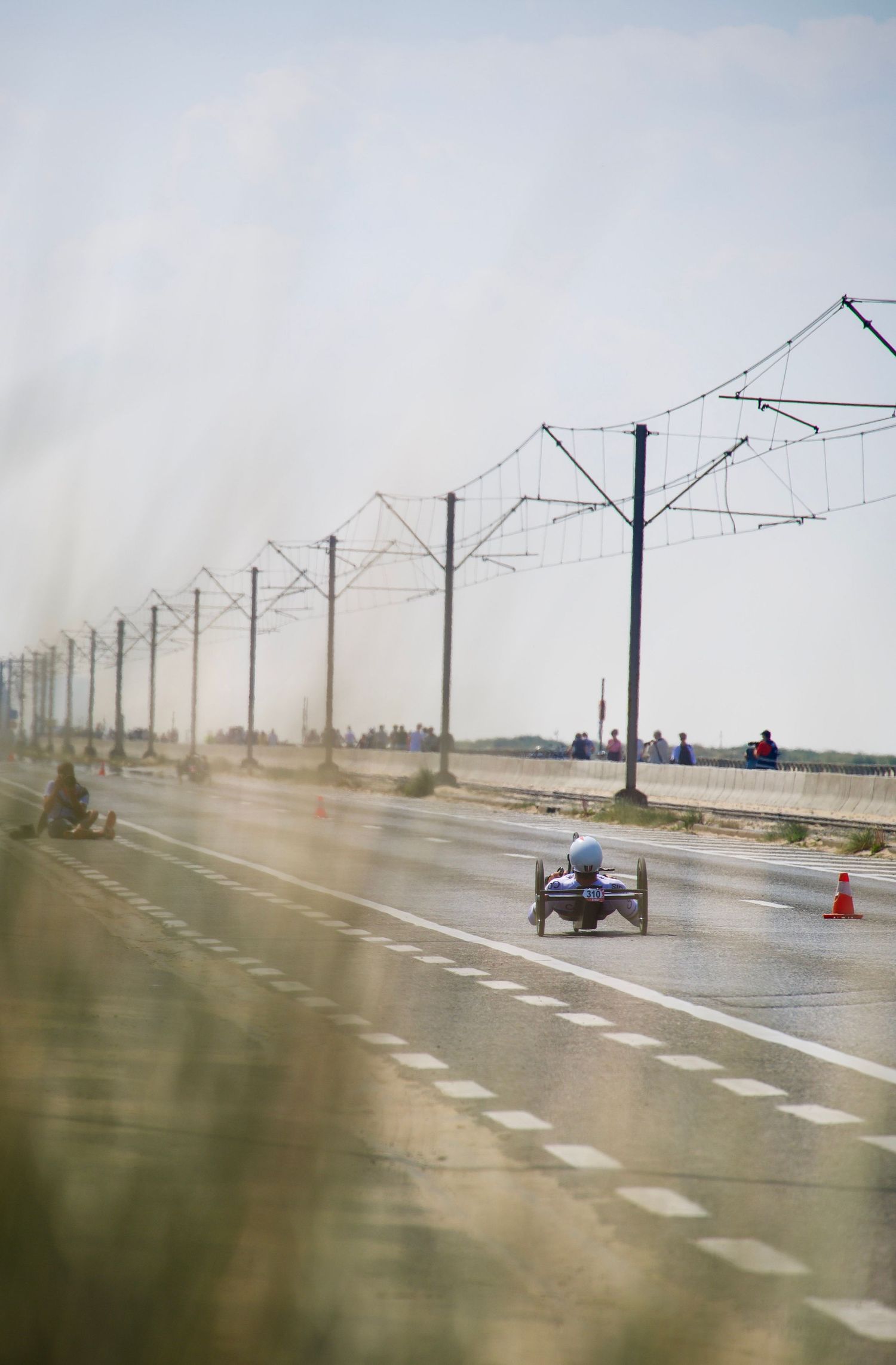 Mathieu Bosredon of Team Cofidis during the 2025 UCI World Cup Paracycling H3 Time Trial race at Ostend, Belgium