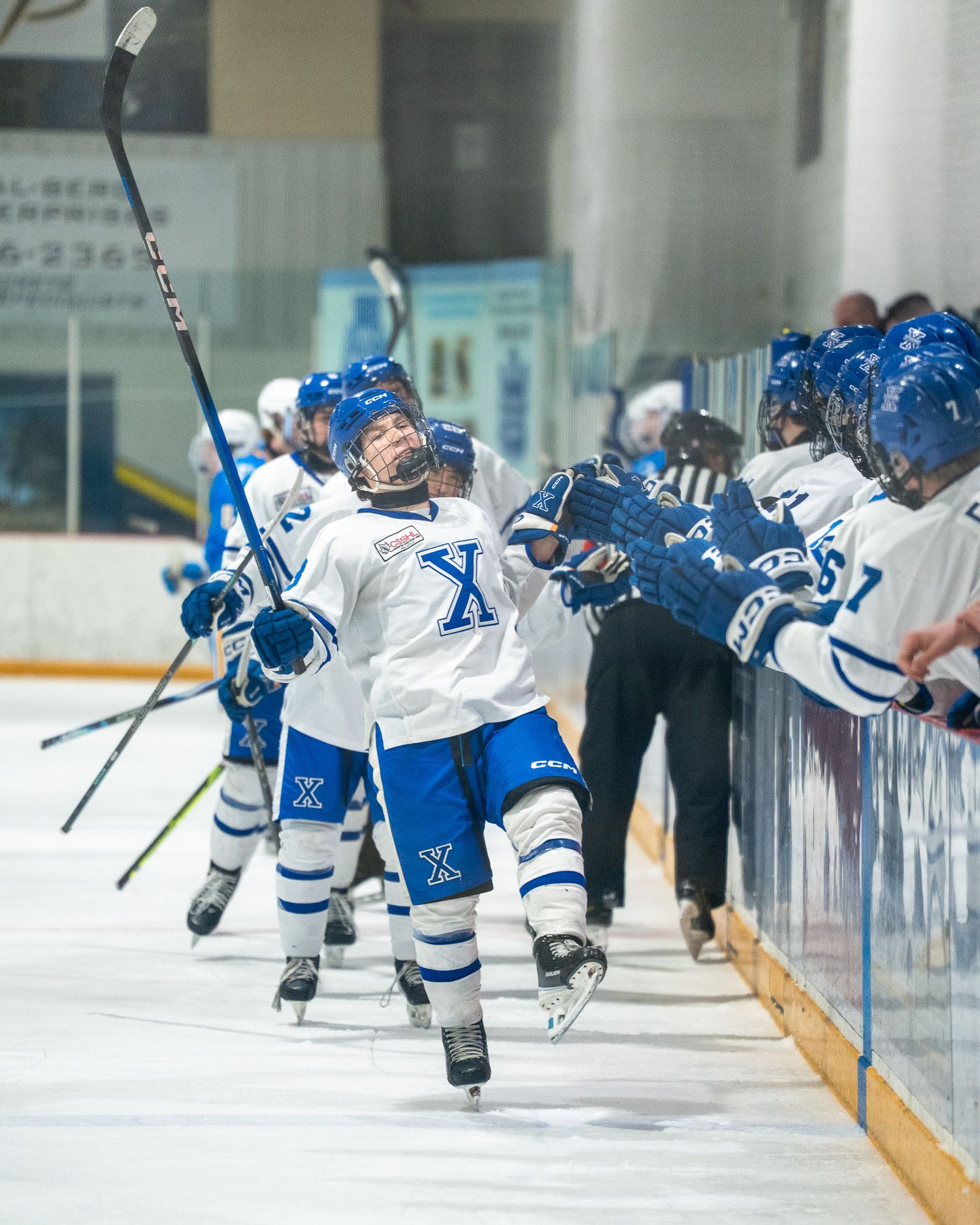 Goal celebration from NAX U17 Prep in Caronport SK.