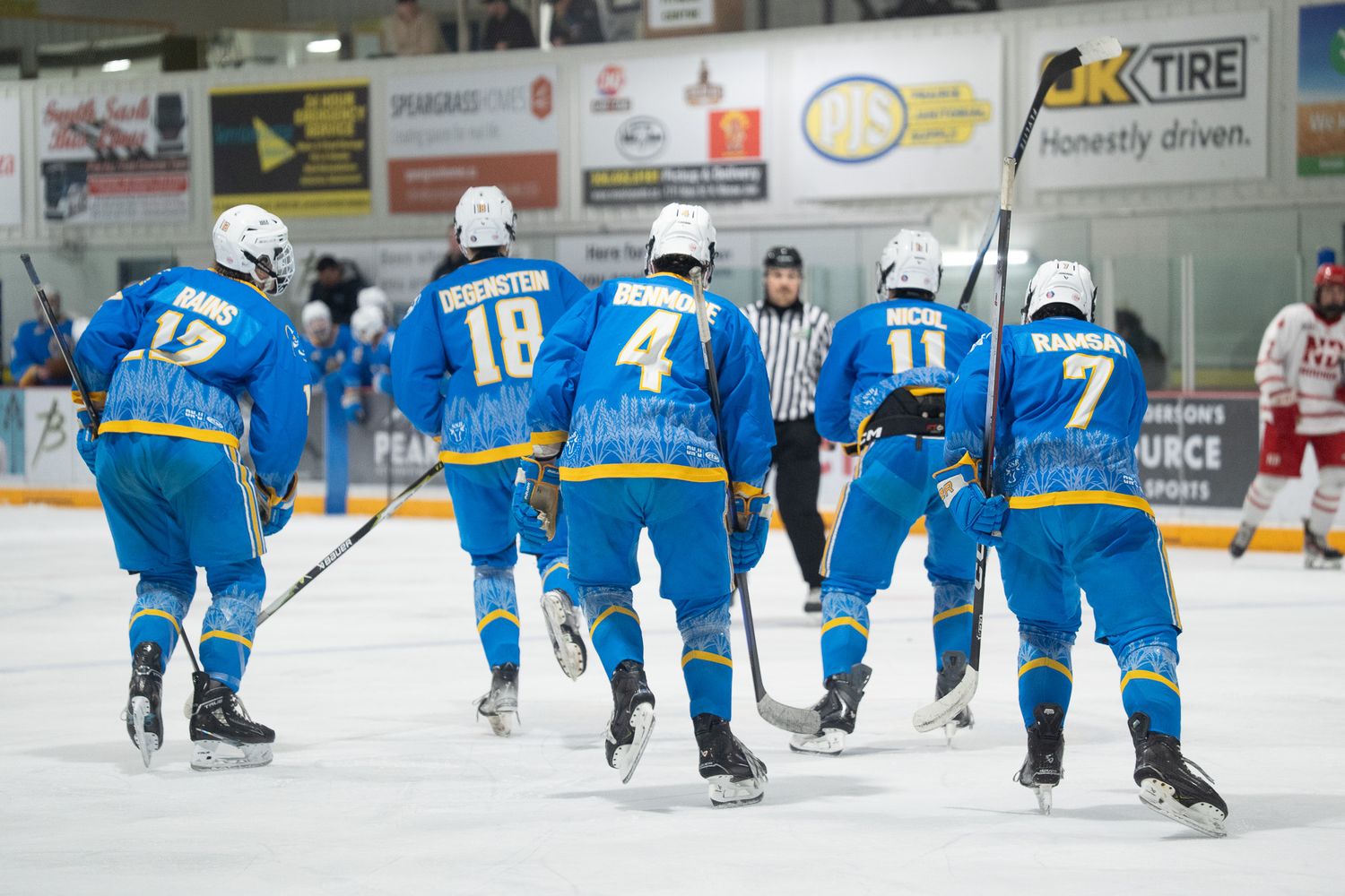 PHA players celebrate a goal during U18 Prep action.