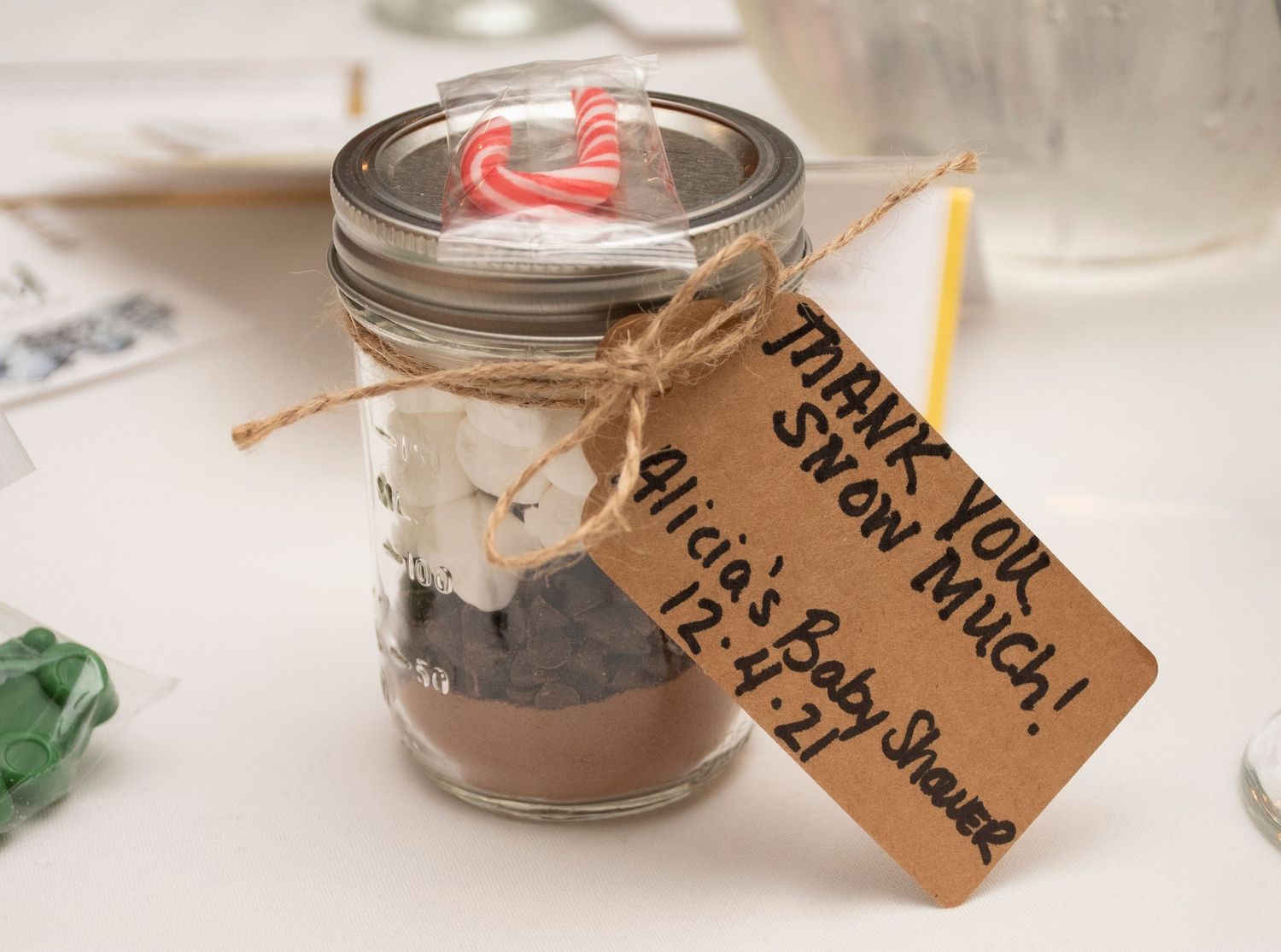 A photo of the party favors for a baby shower in Rutherford, NJ