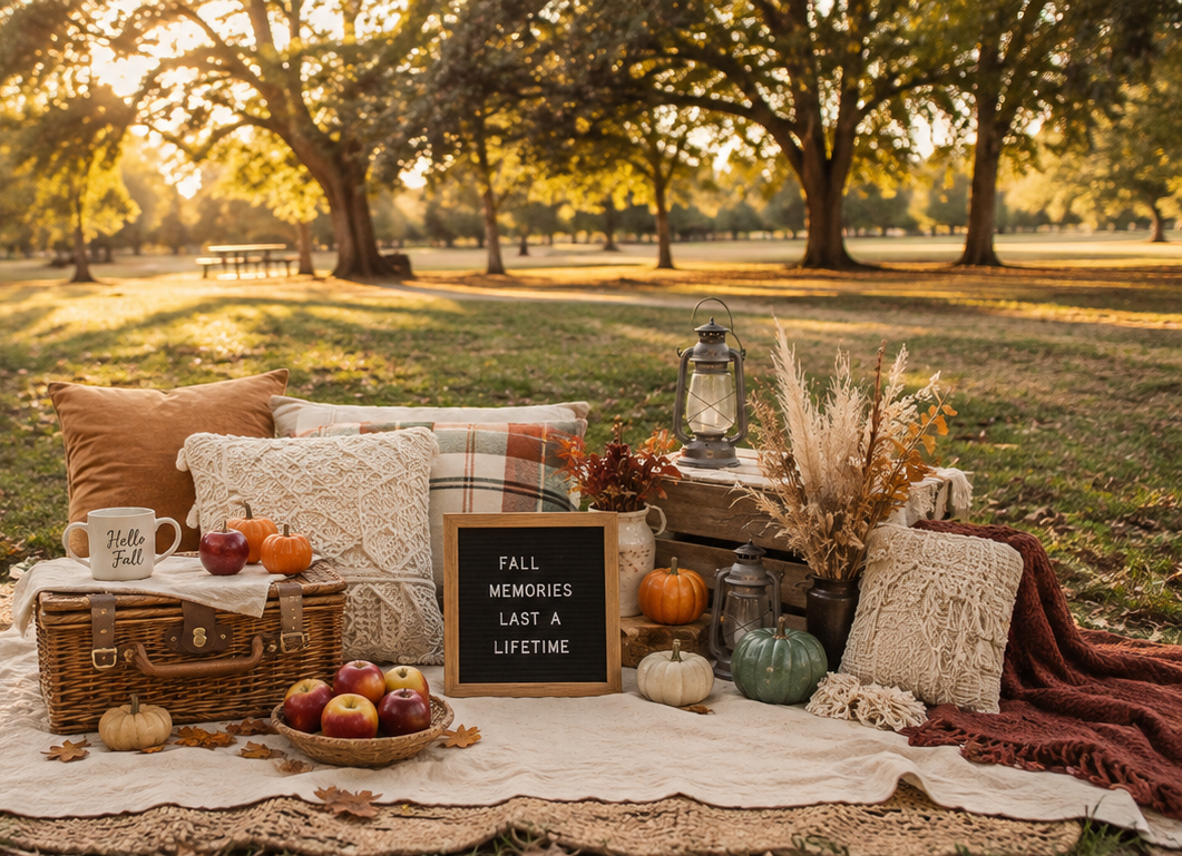 Santa Cruz family fall mini session at the redwoods, beach, and picnic.