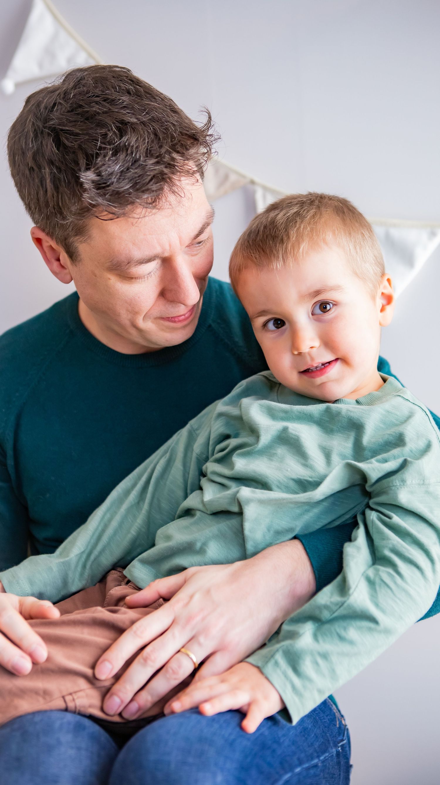 Papa met zoontje shoot