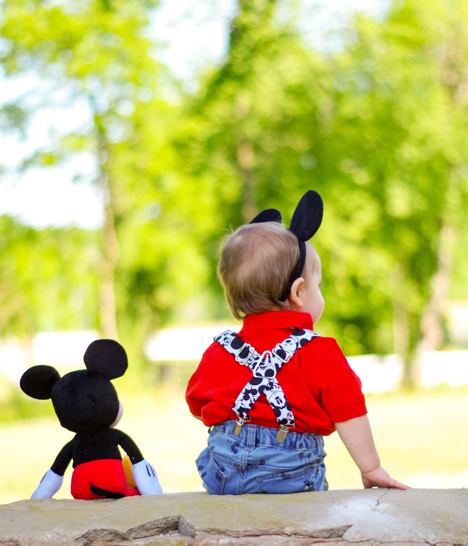 Mickey Mouse themed first birthday session in Harford County, MD