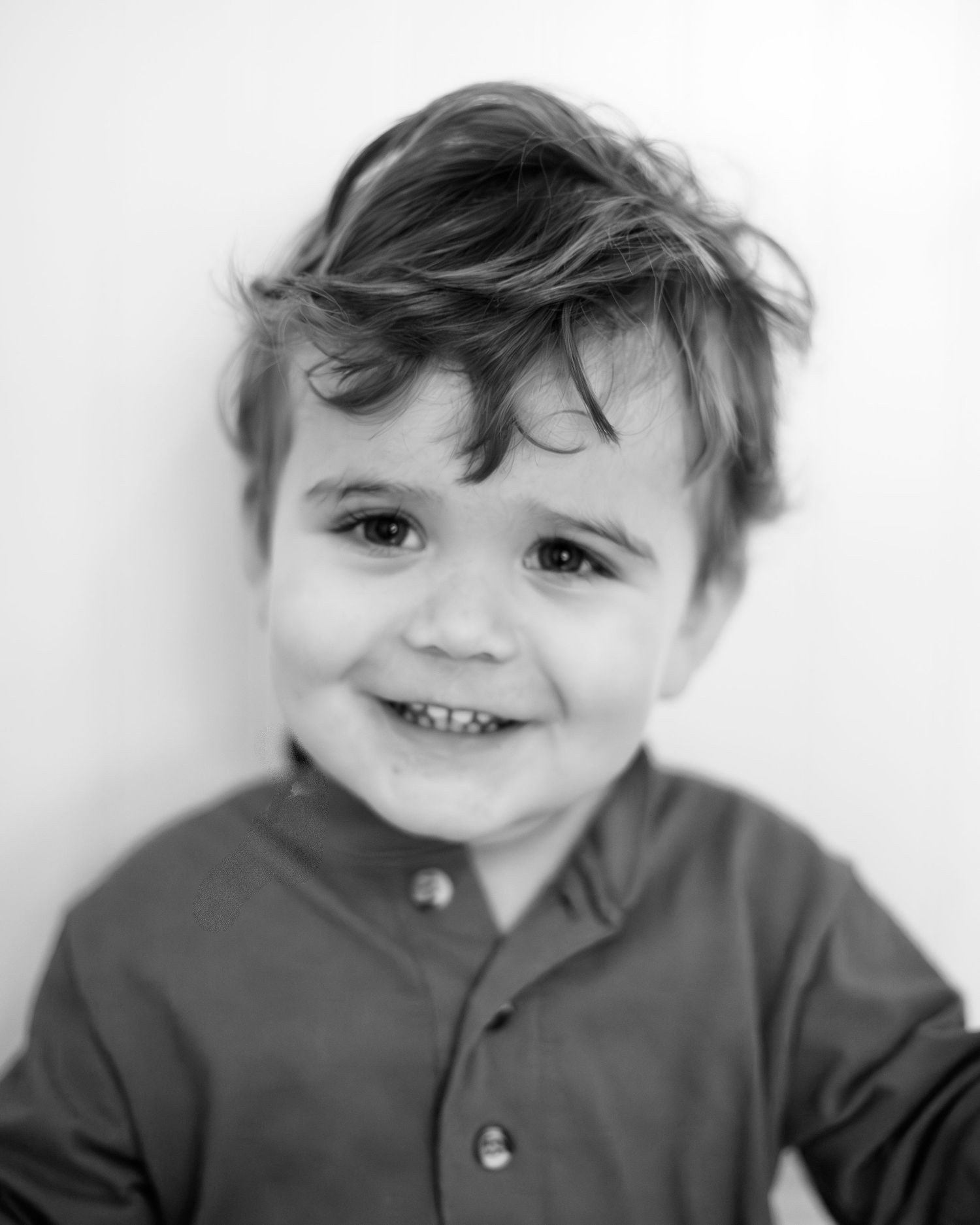 Black and white personality portrait in Baltimore, MD