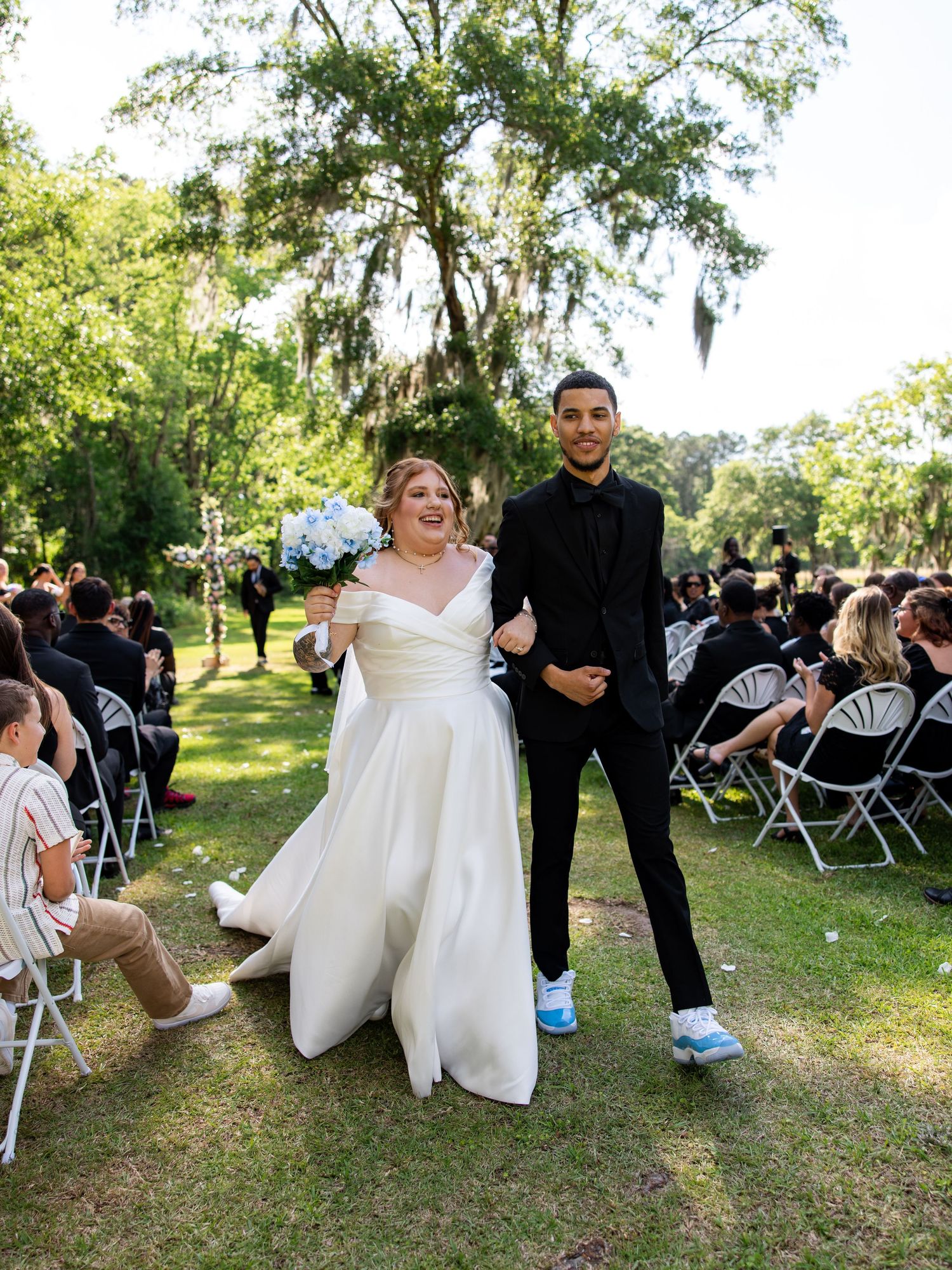 On May 14, 2026, the Holomans celebrated the beginning of their forever at Thompson Farm in South Carolina.