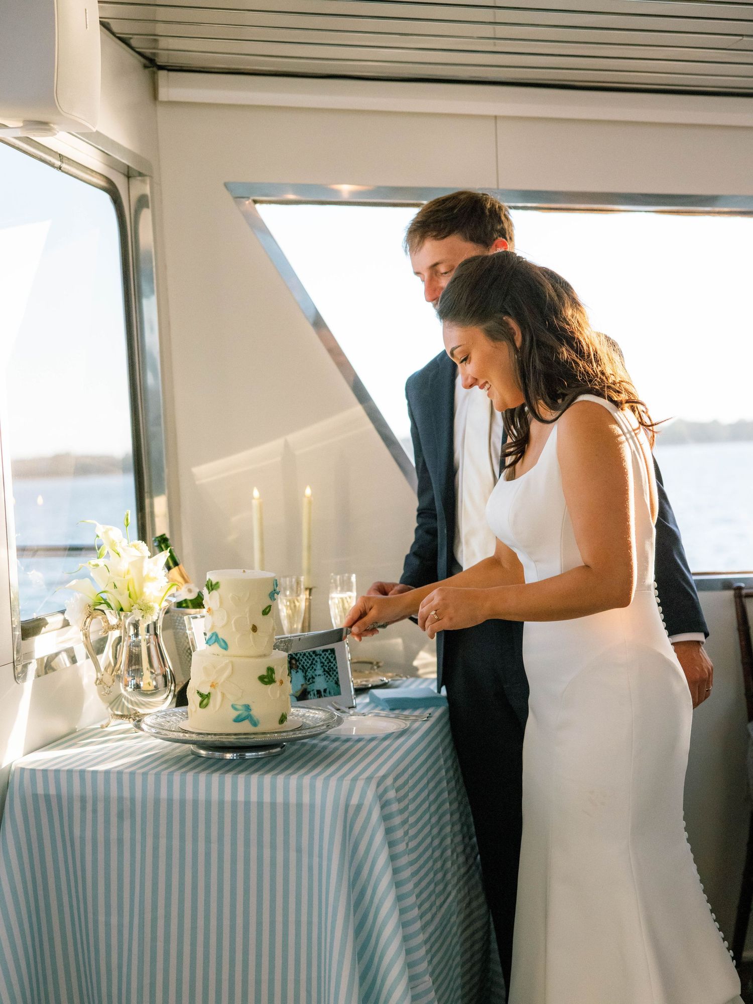 The Morrisons' wedding day in March 2026 was a beautiful blend of timeless tradition and coastal charm.