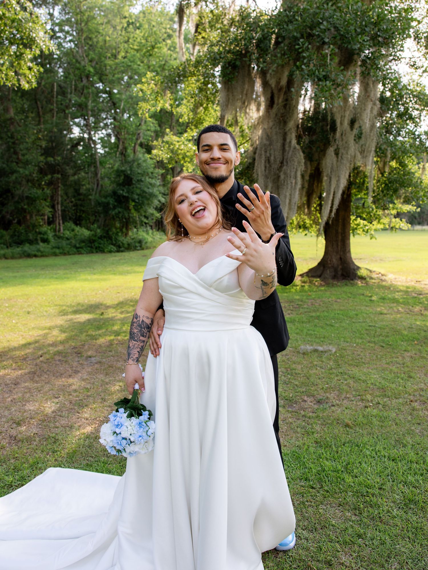 On May 14, 2026, the Holomans celebrated the beginning of their forever at Thompson Farm in South Carolina.