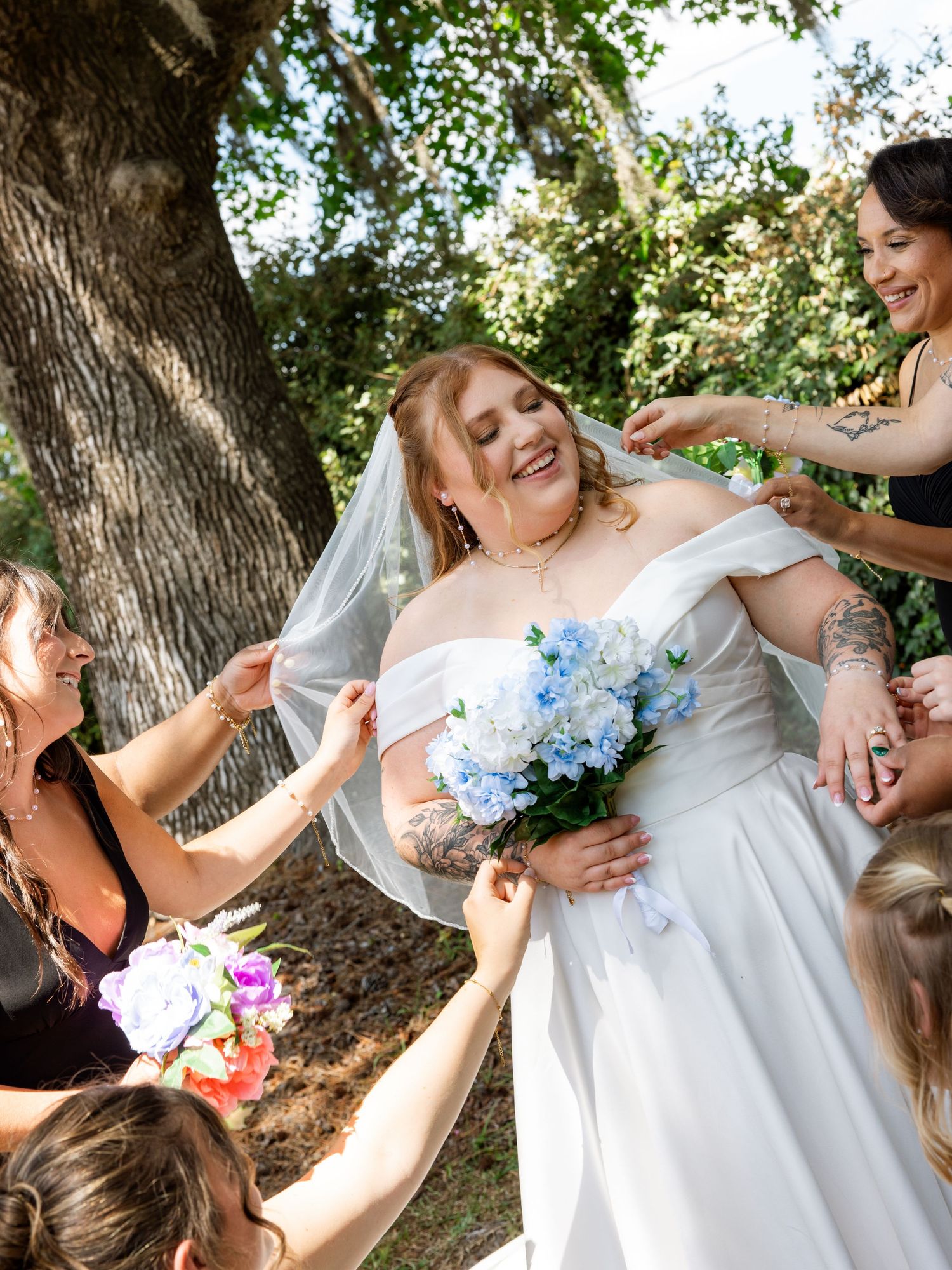 On May 14, 2026, the Holomans celebrated the beginning of their forever at Thompson Farm in South Carolina.