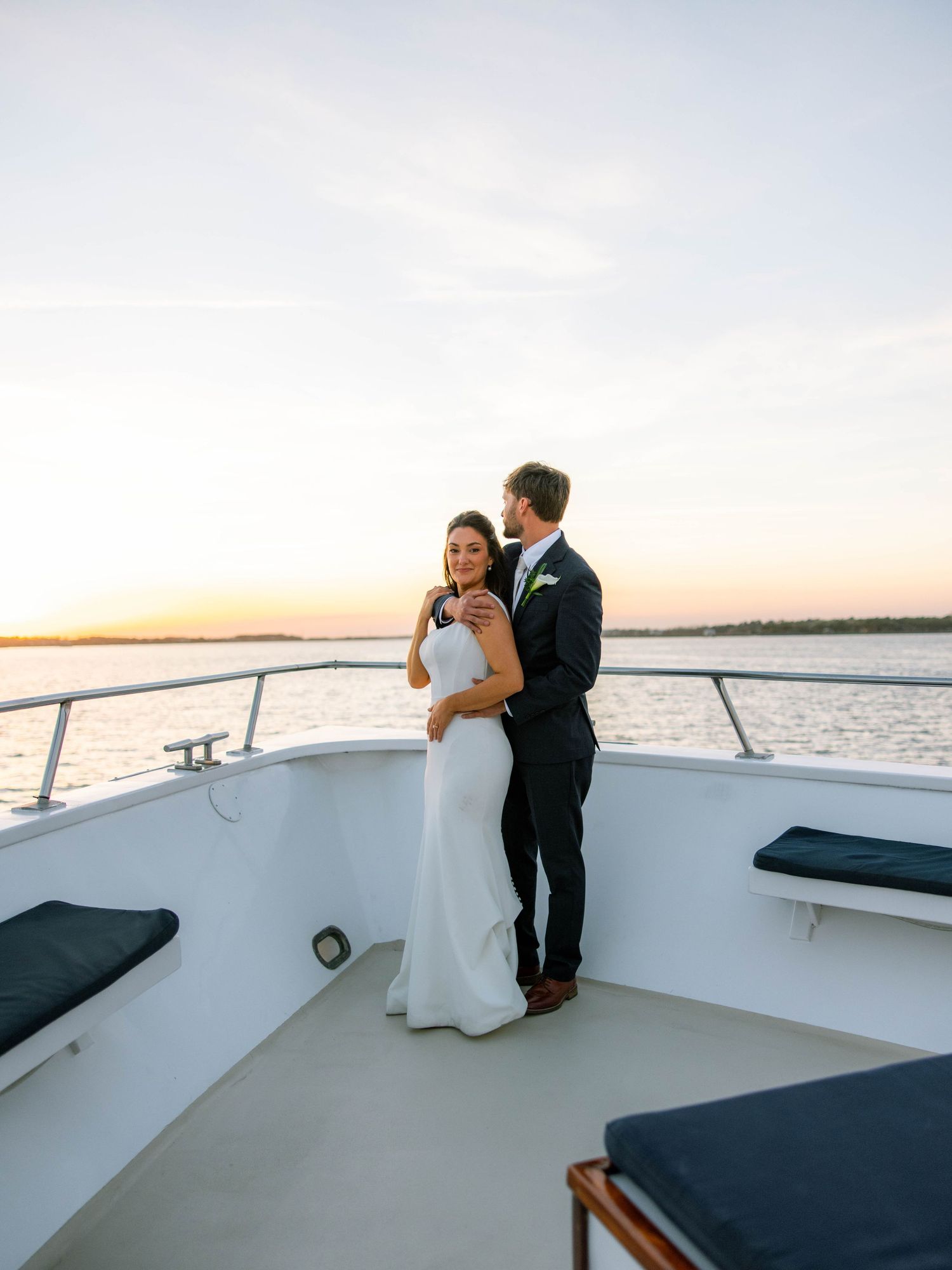 The Morrisons' wedding day in March 2026 was a beautiful blend of timeless tradition and coastal charm.