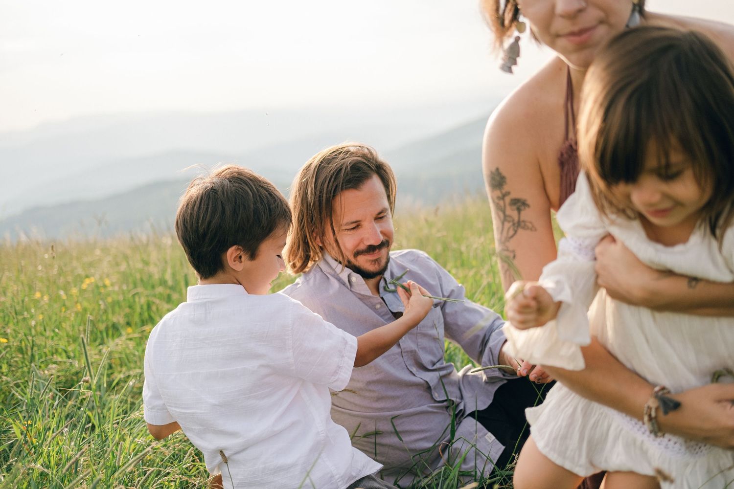 Family Session at Max Patch Trail in North Carolina