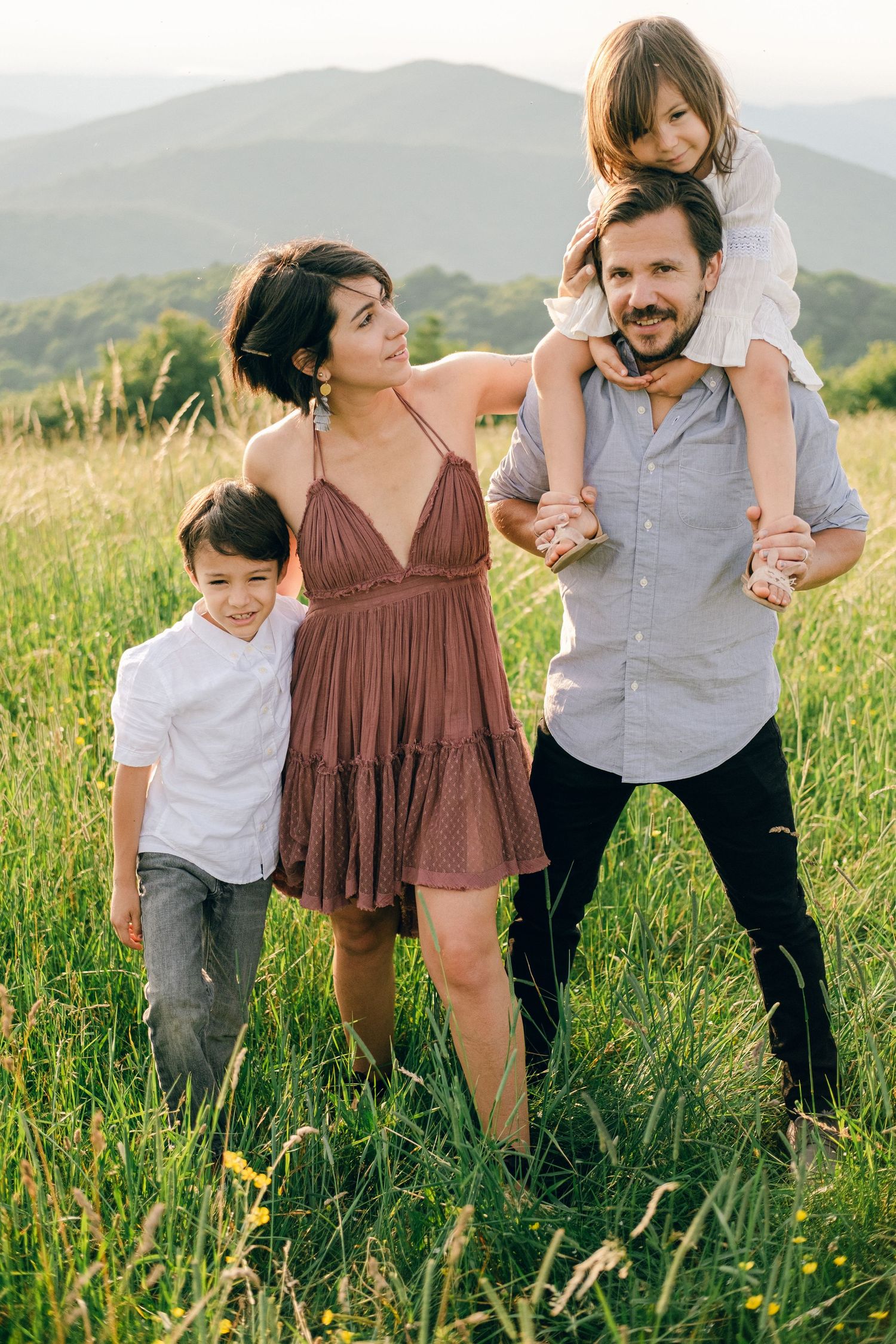 Family Session at Max Patch Trail in North Carolina