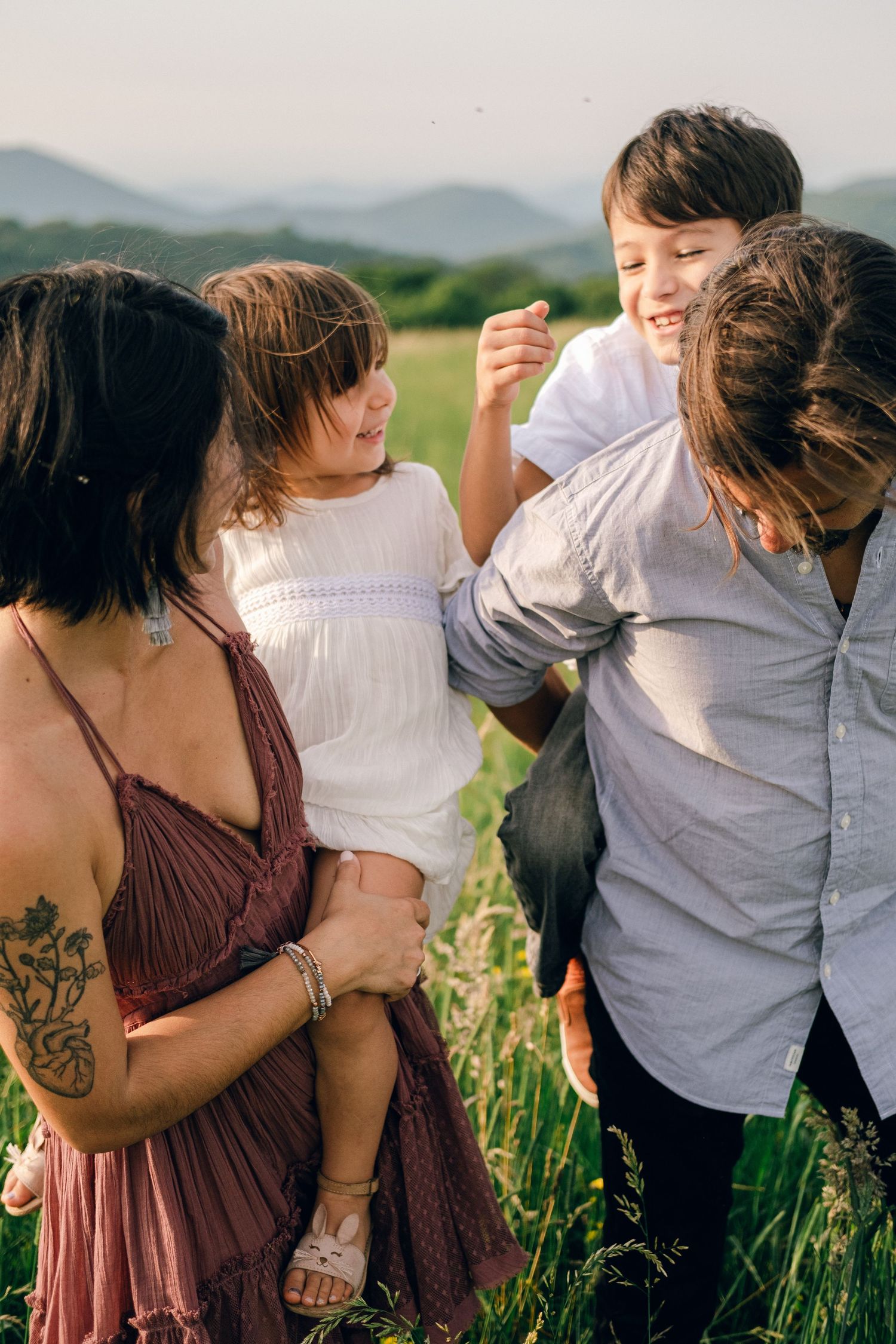 Family Session at Max Patch Trail in North Carolina