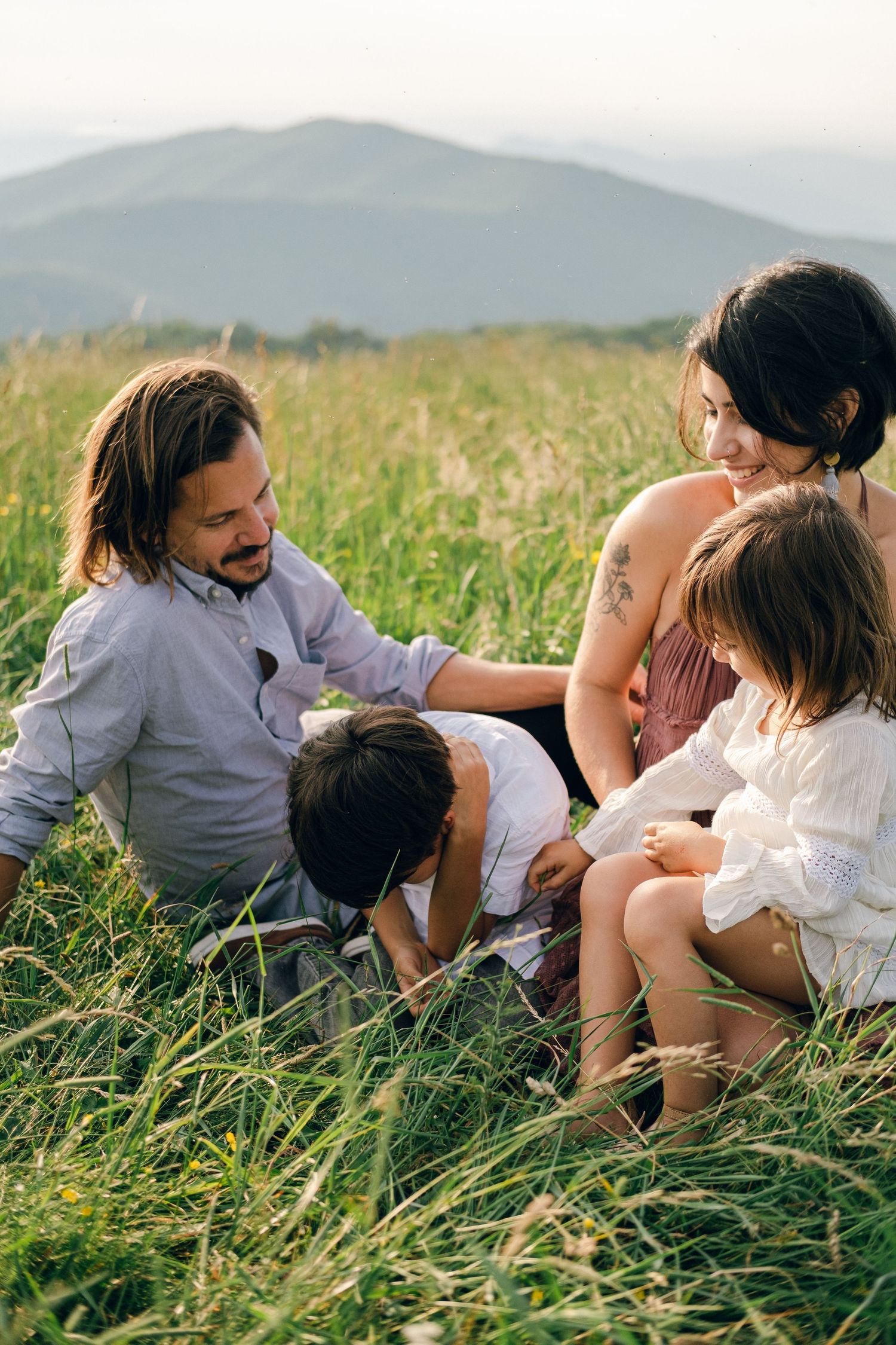 Family Session at Max Patch Trail in North Carolina