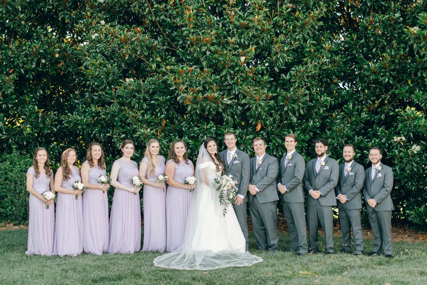 Bridal party portraits at Chateau Selah wedding in Tennessee.