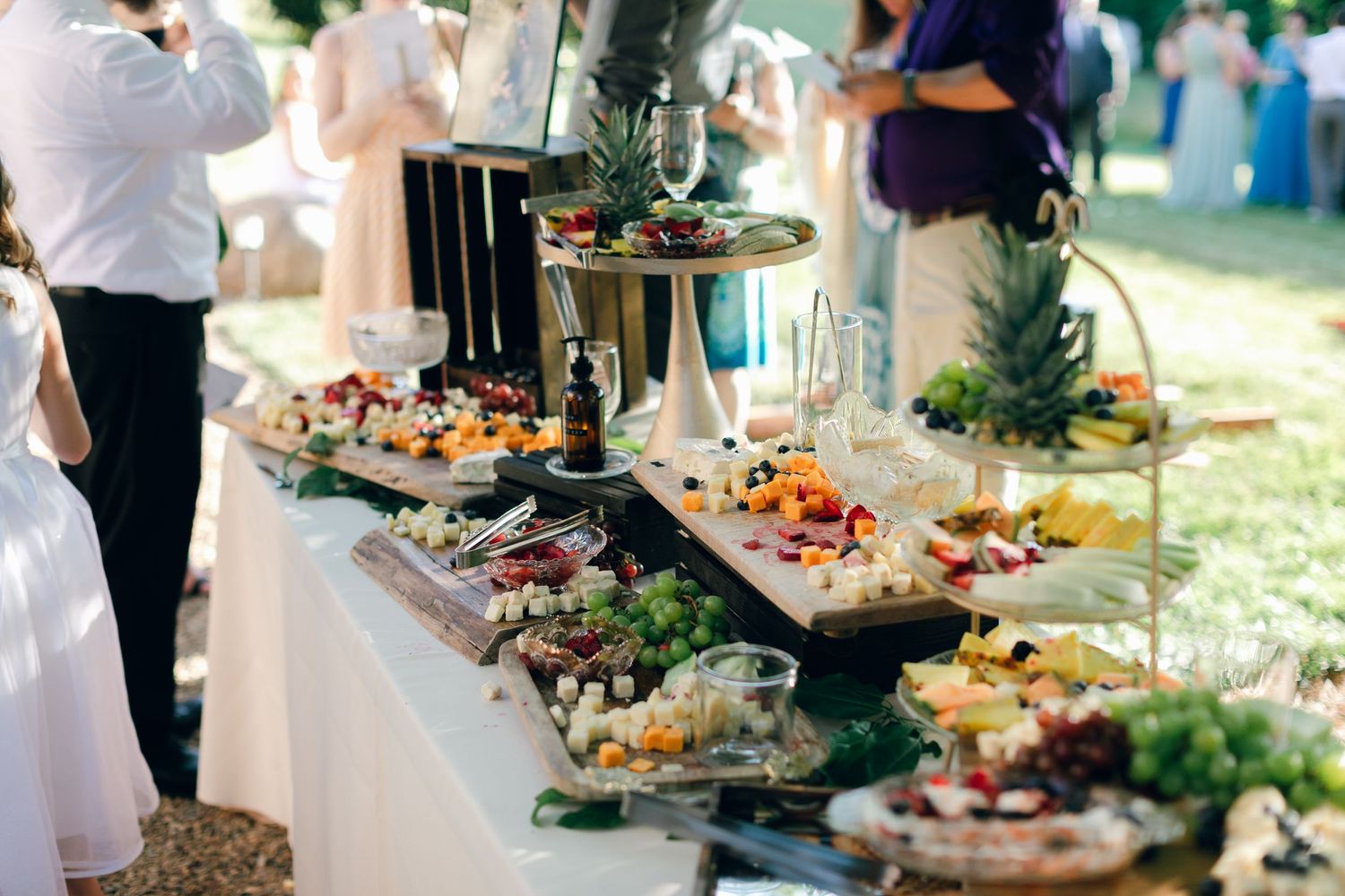 Charcuterie table at Chateau Selah wedding in Tennessee.