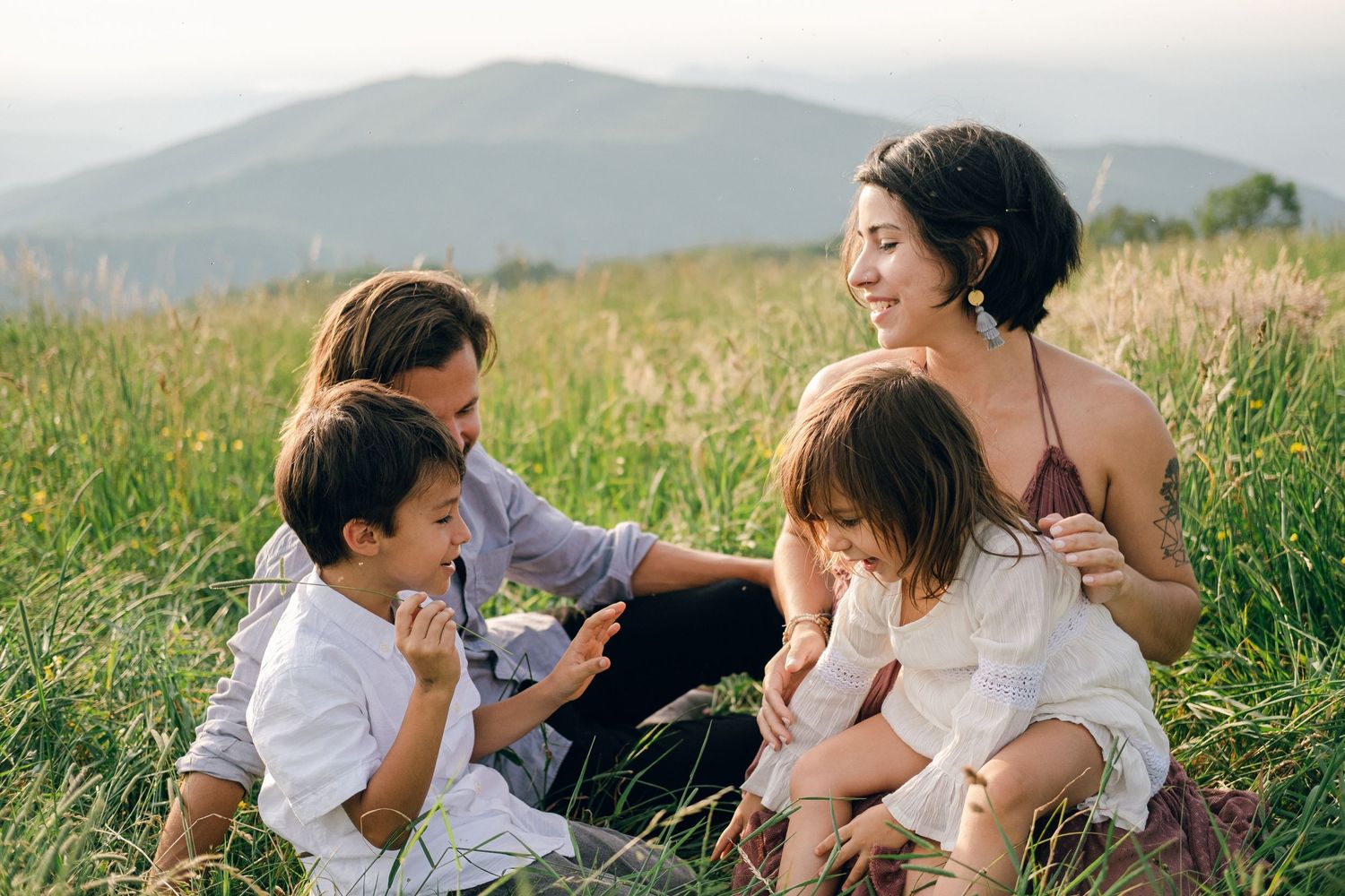 Family Session at Max Patch Trail in North Carolina