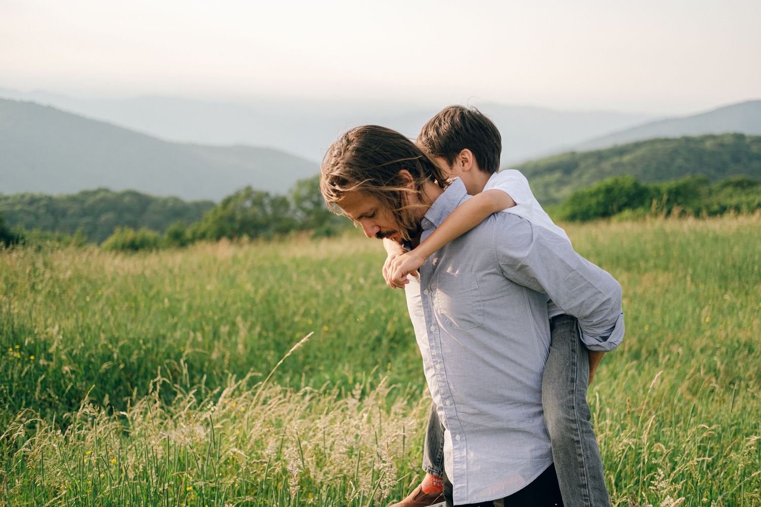 Family Session at Max Patch Trail in North Carolina