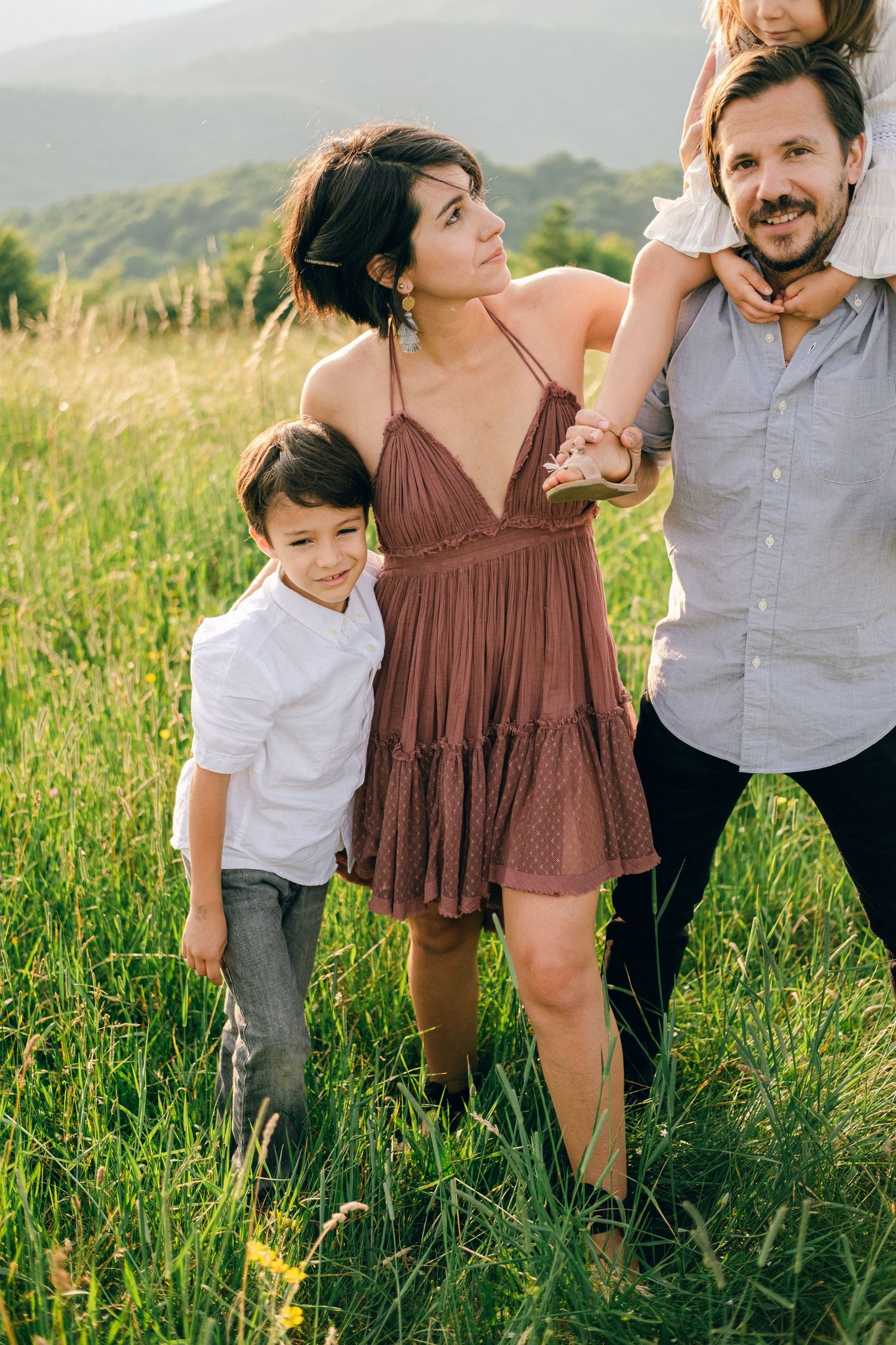 Family Session at Max Patch Trail in North Carolina