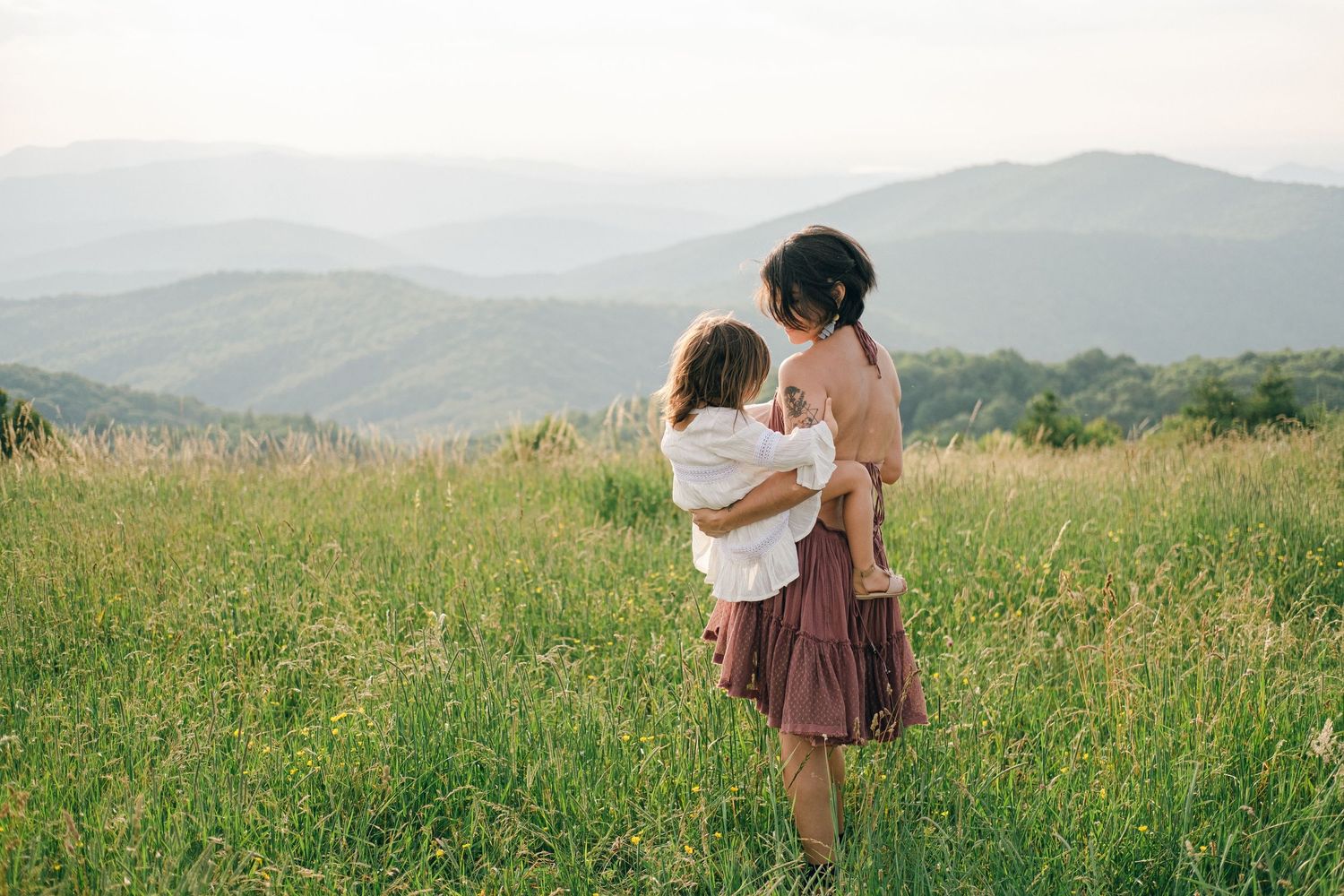 Family Session at Max Patch Trail in North Carolina