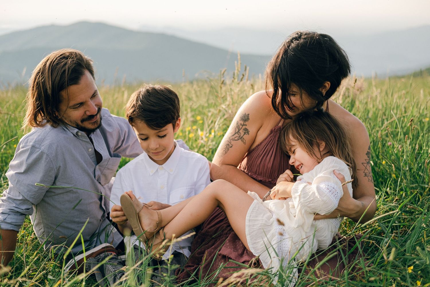Family Session at Max Patch Trail in North Carolina
