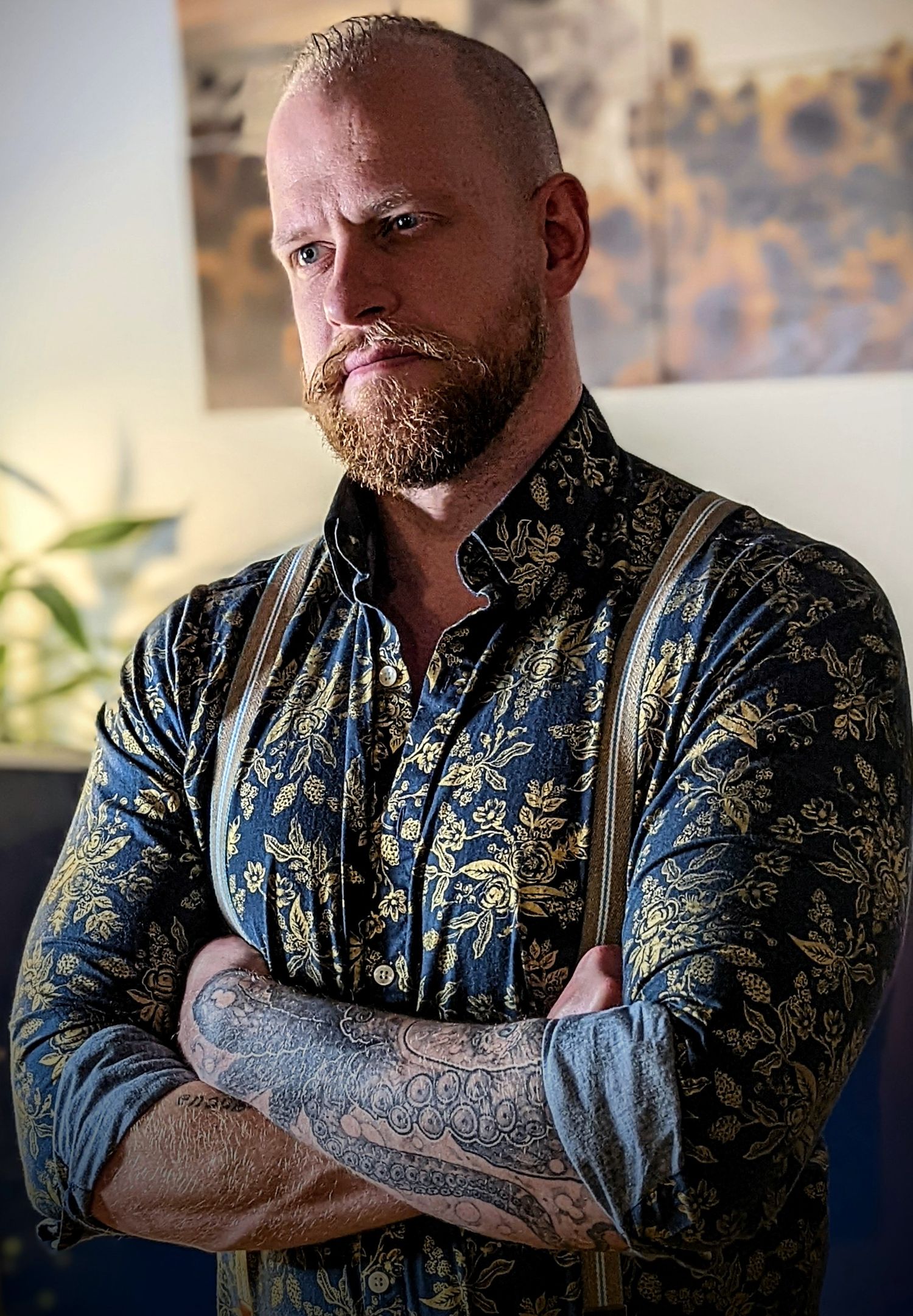 Christopher McMullen trying not to laugh