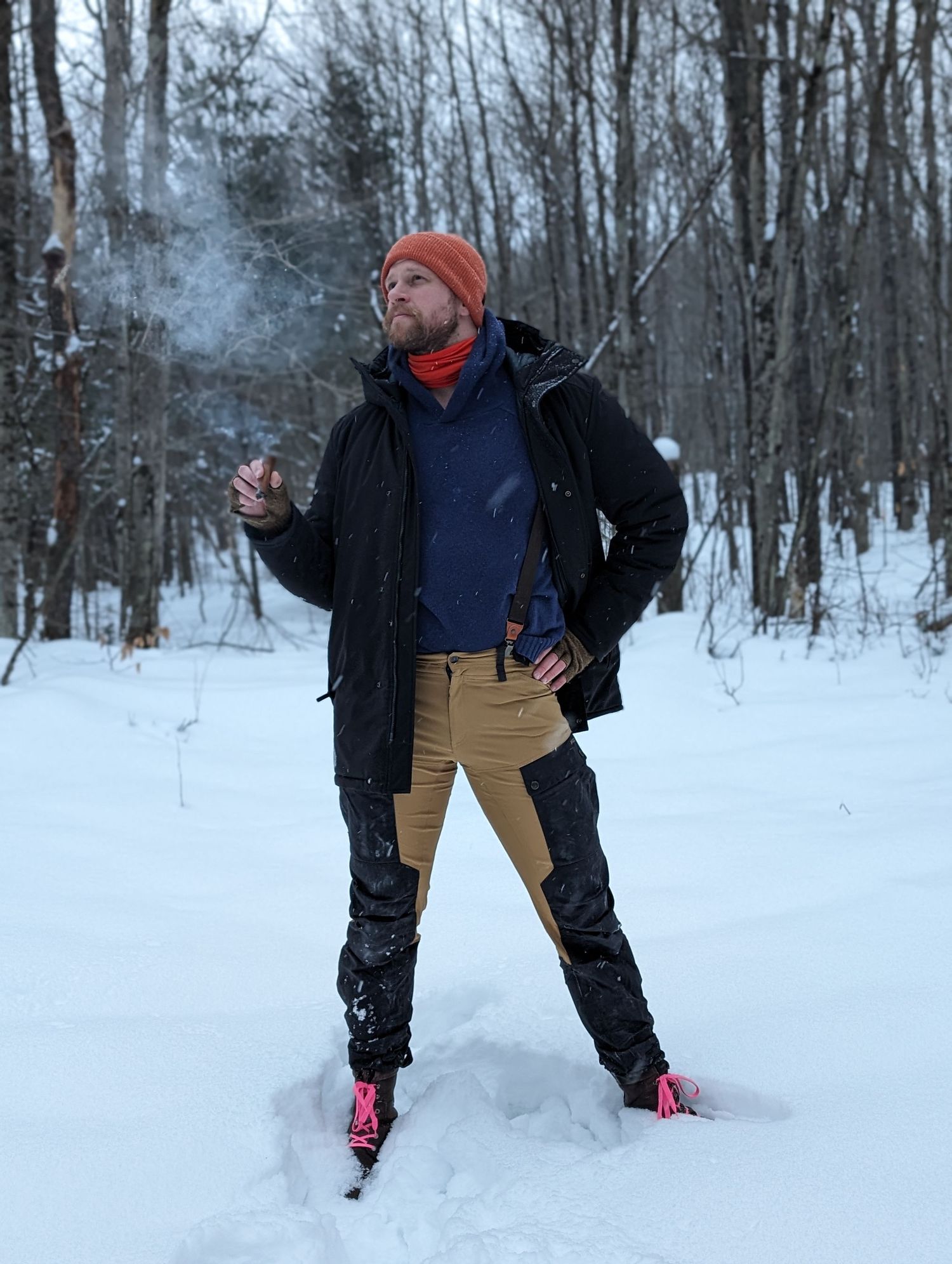 Christopher McMullen attempting to blend in in Quebec