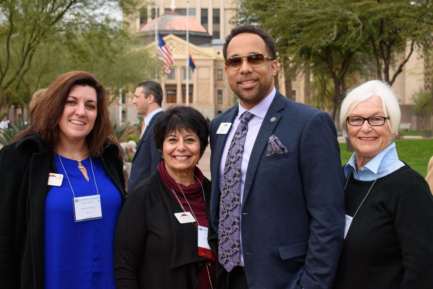 Candid photo of guests enjoying corporate event in Phoenix