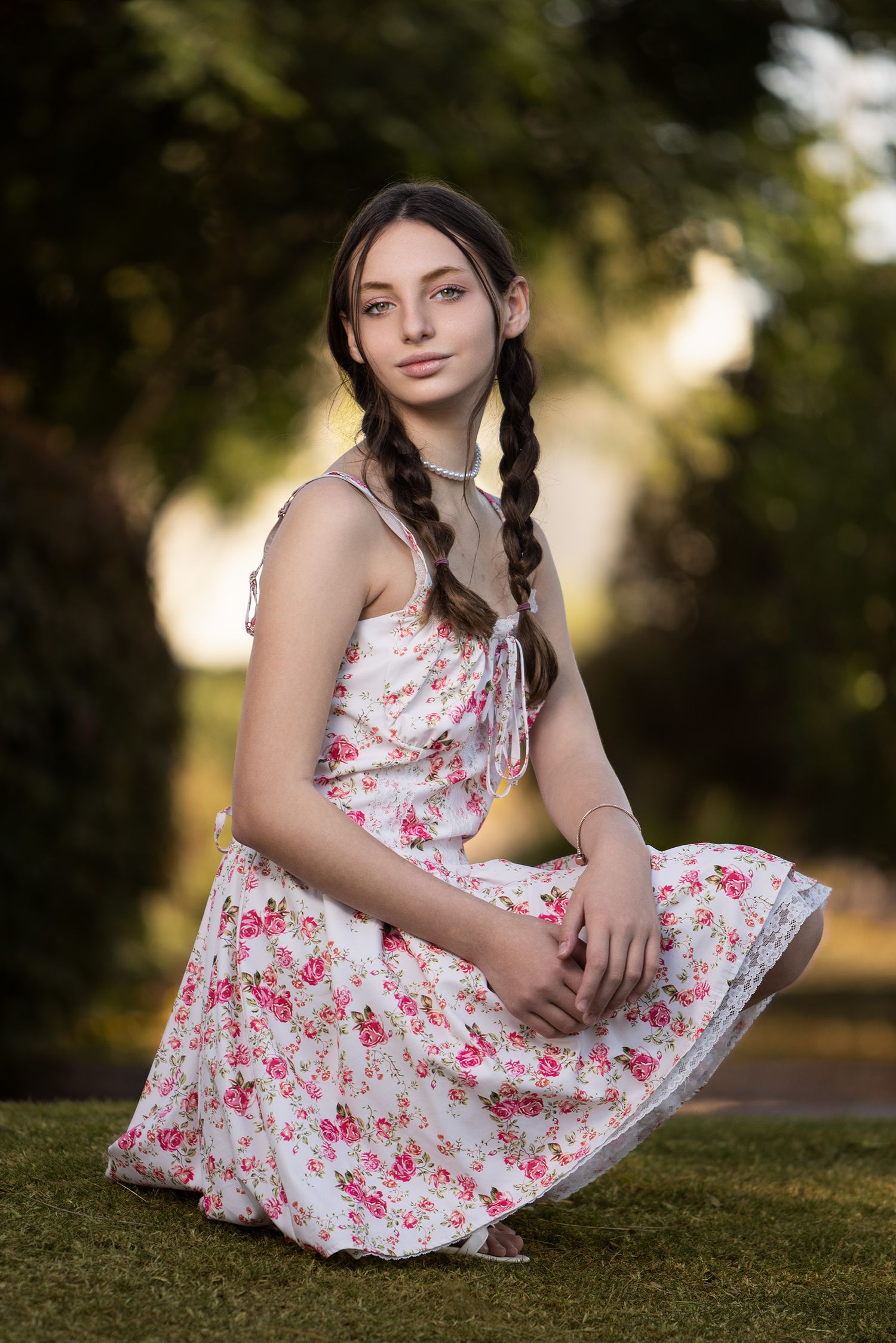 Outdoor portrait of a high school senior at a park in Scottsdale, Arizona
