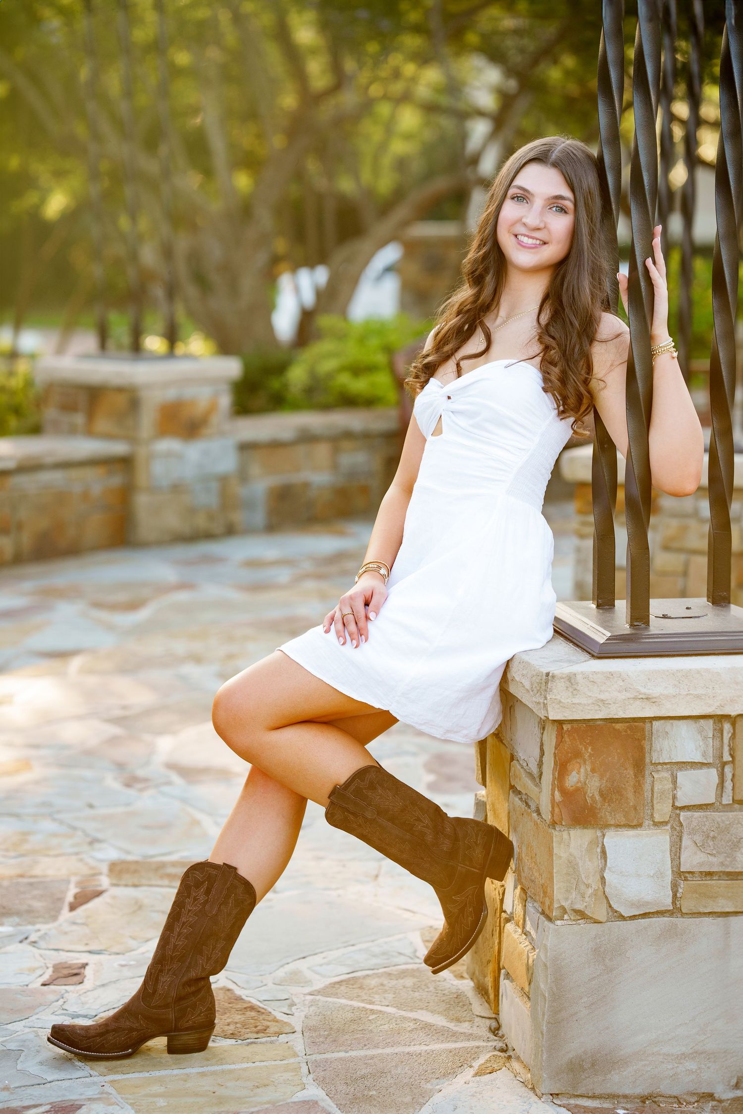 senior girl cowboy boots