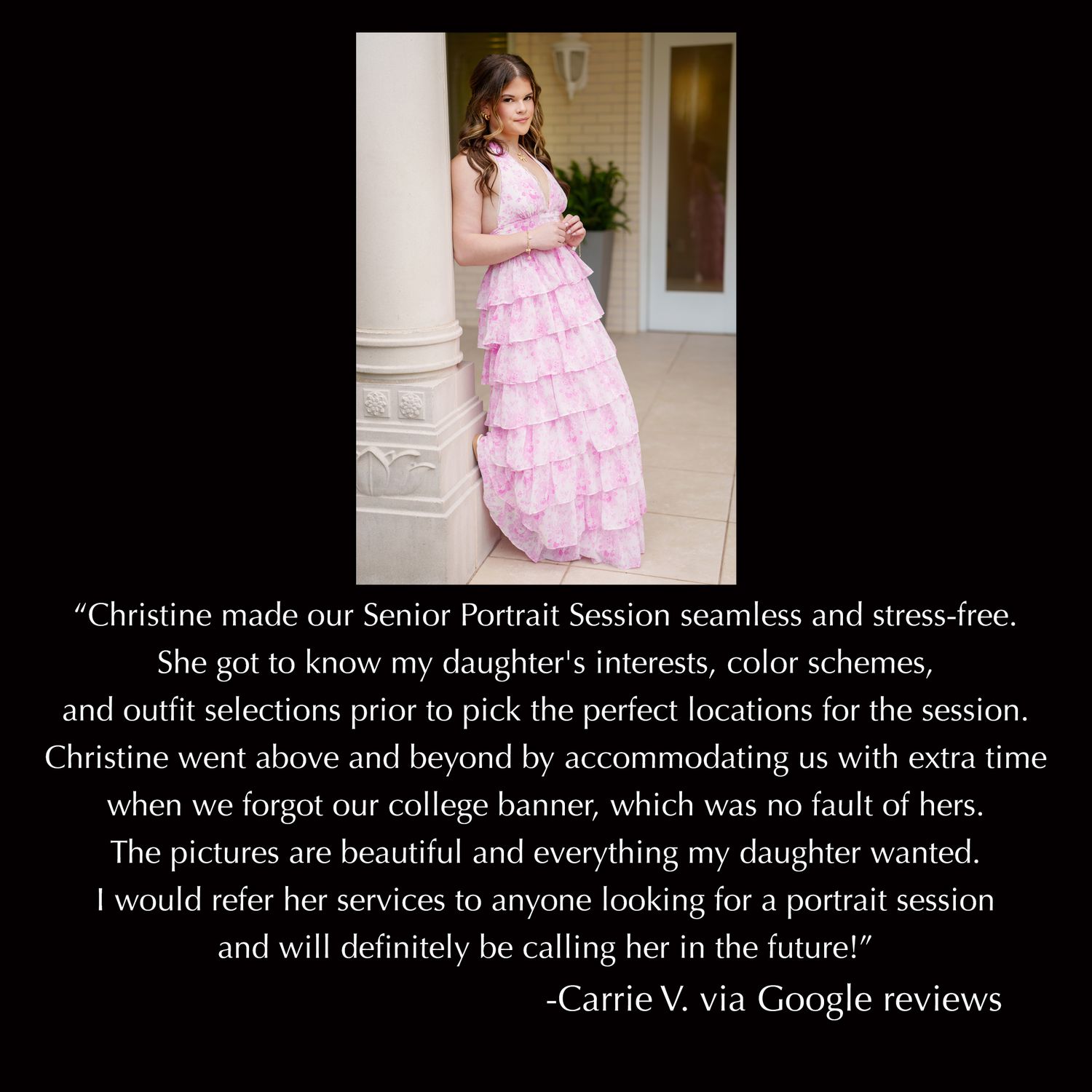 the woodlands senior photographer review of services.  best senior photographer in the woodlands