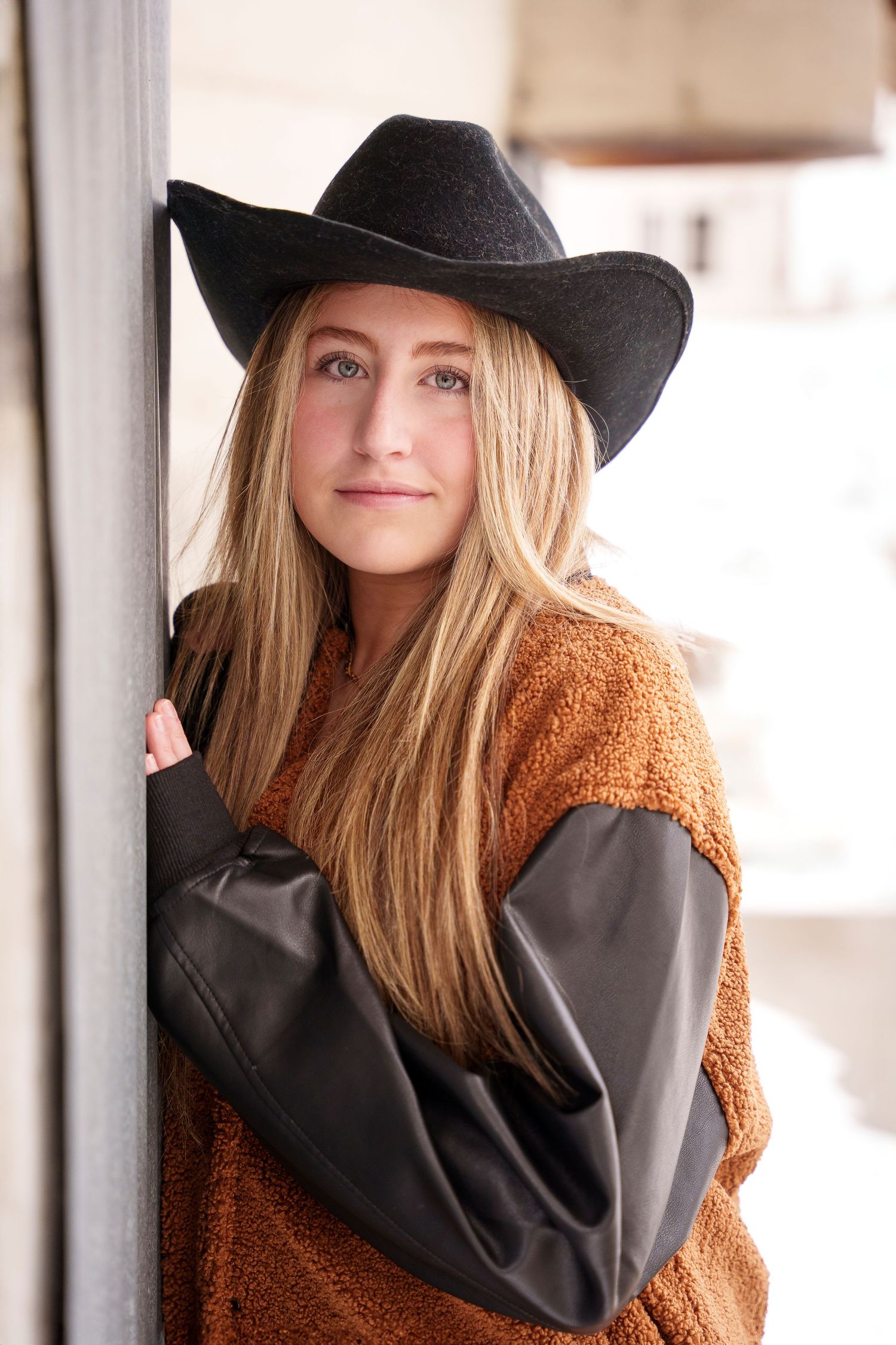 cowgirl in the snow