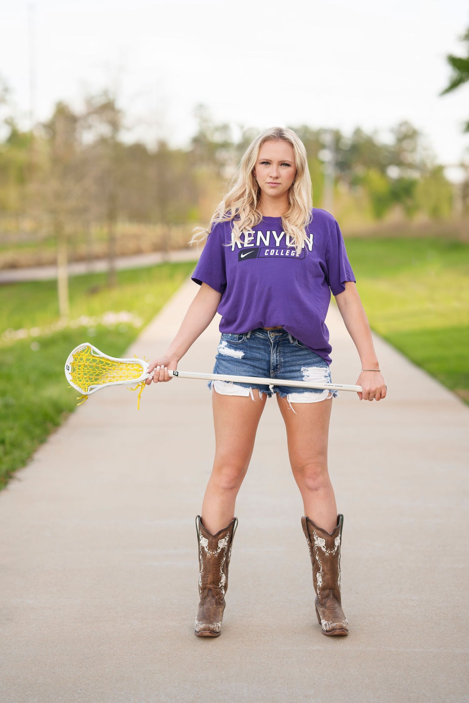 senior lacrosse player photos