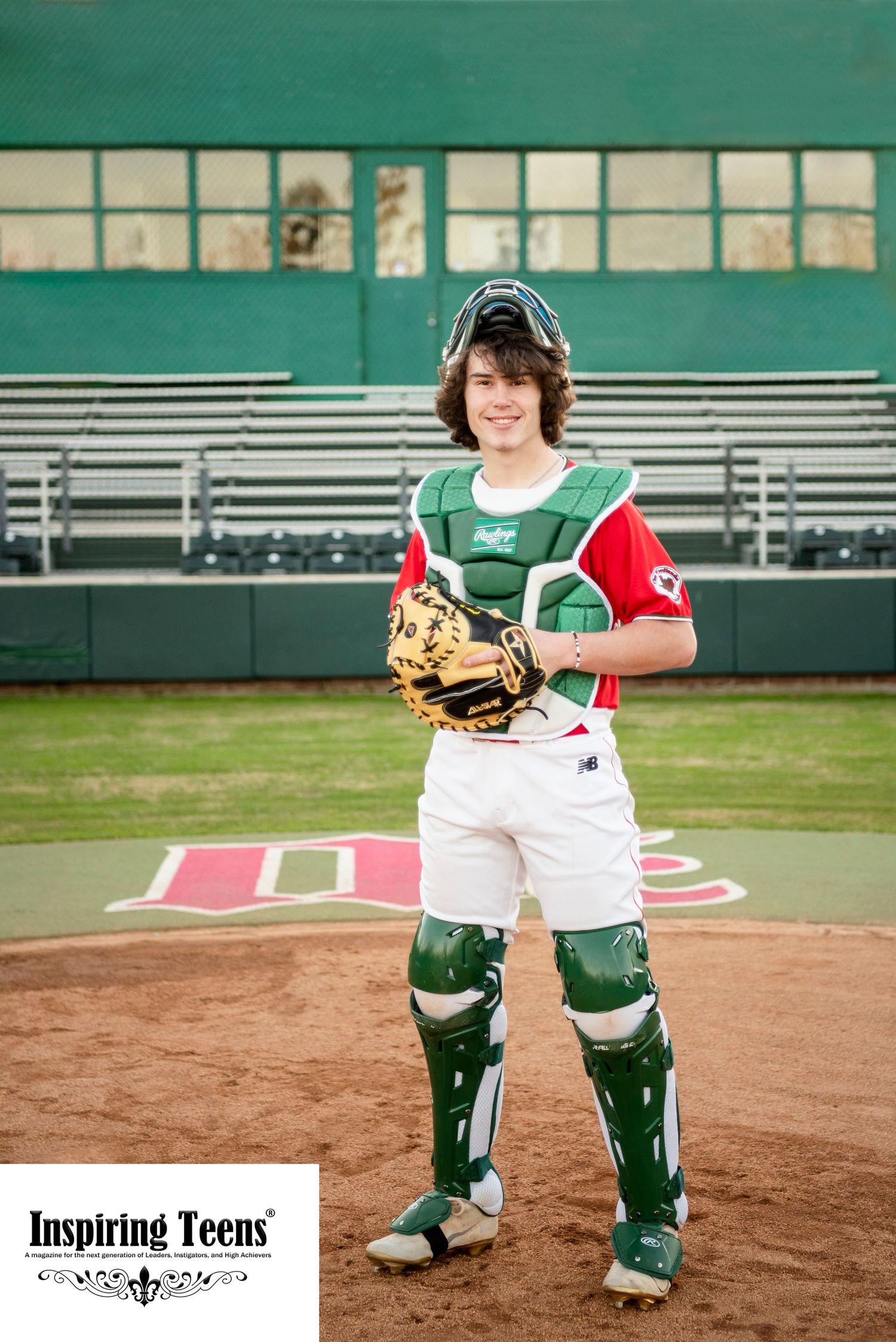 The Woodlands senior photography for baseball players.  Catcher senior photos