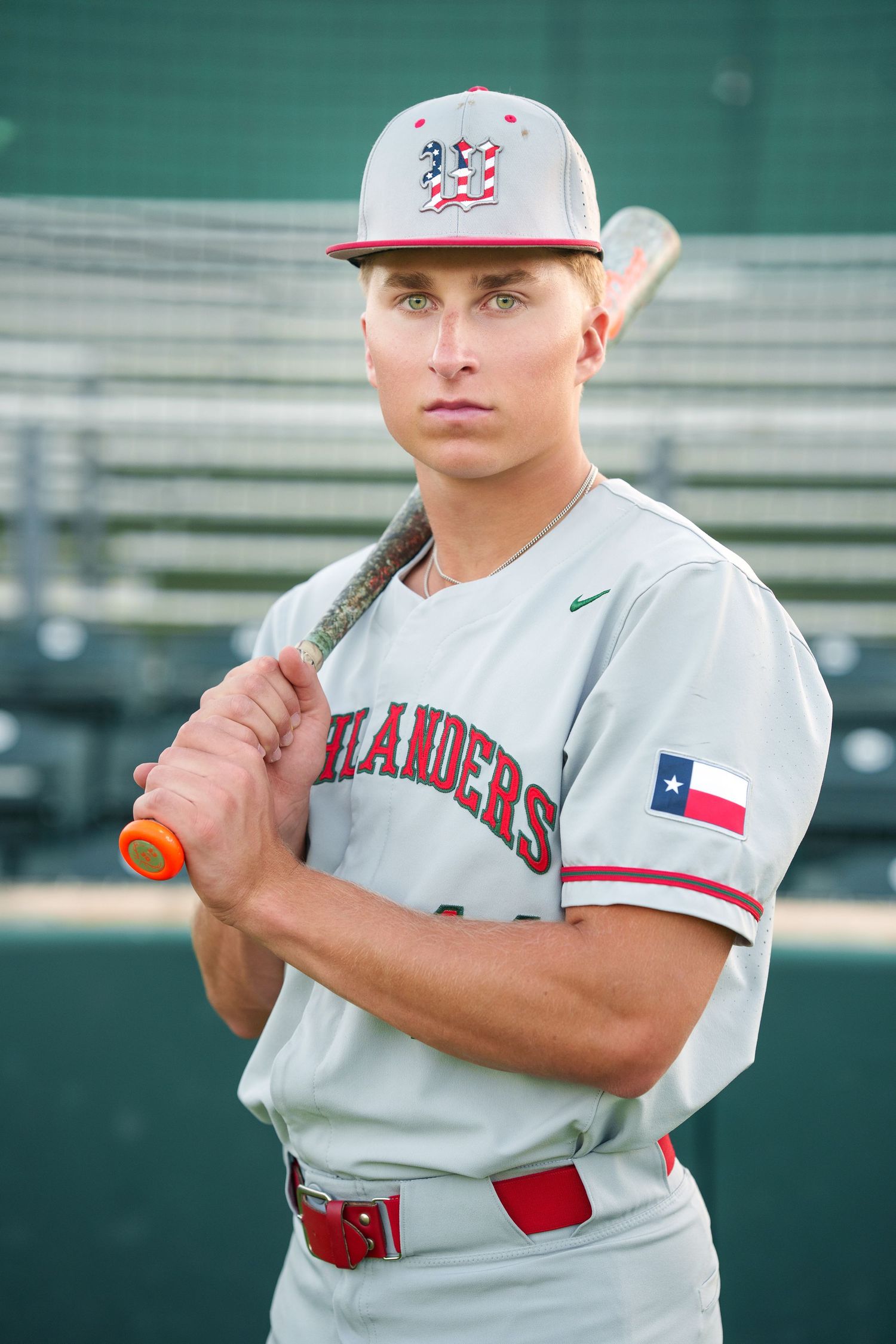 senior baseball player photos. the woodlands senior photographer
