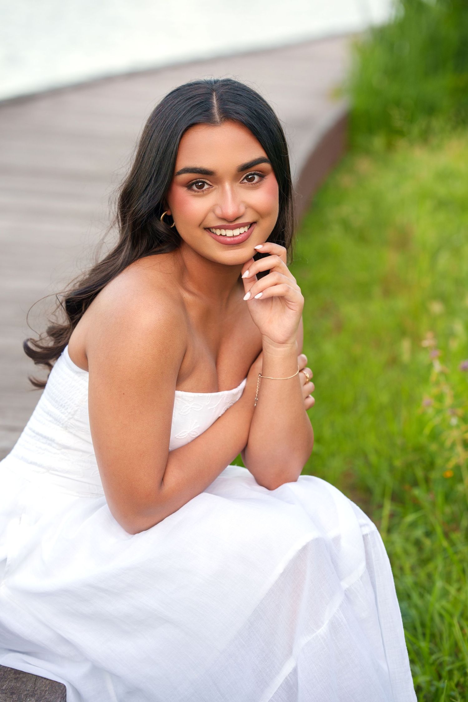 senior girl in summer