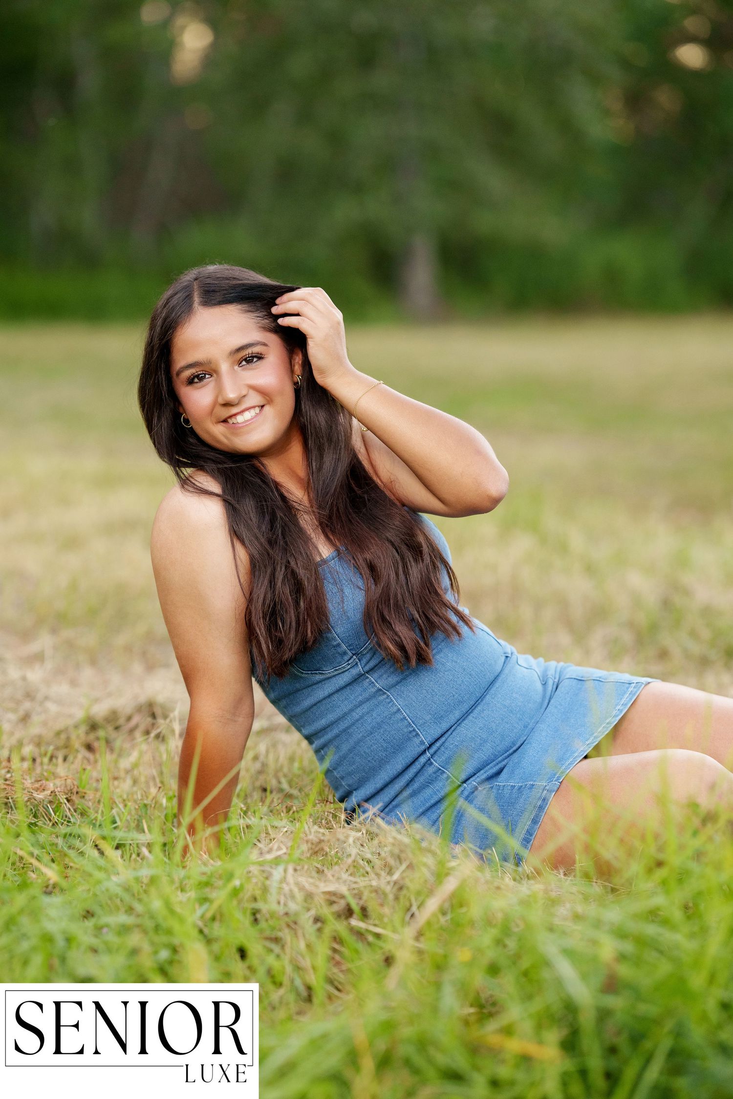 The Woodlands Senior pictures for a girl in nature.