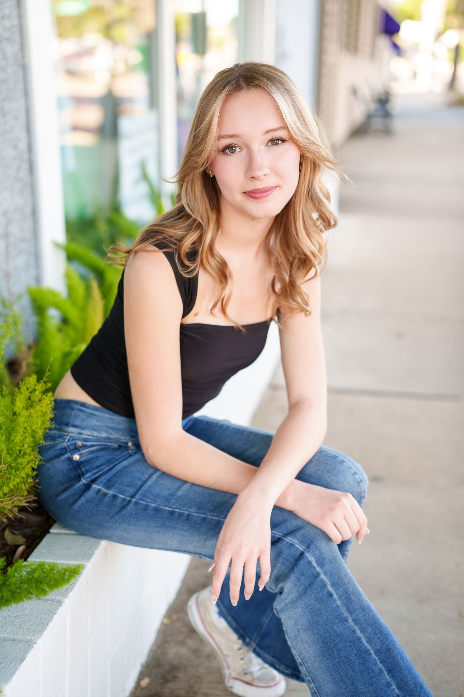 Urban street session in the woodlands for senior girls.  Conroe, Tomball, Houston urban senior photos.