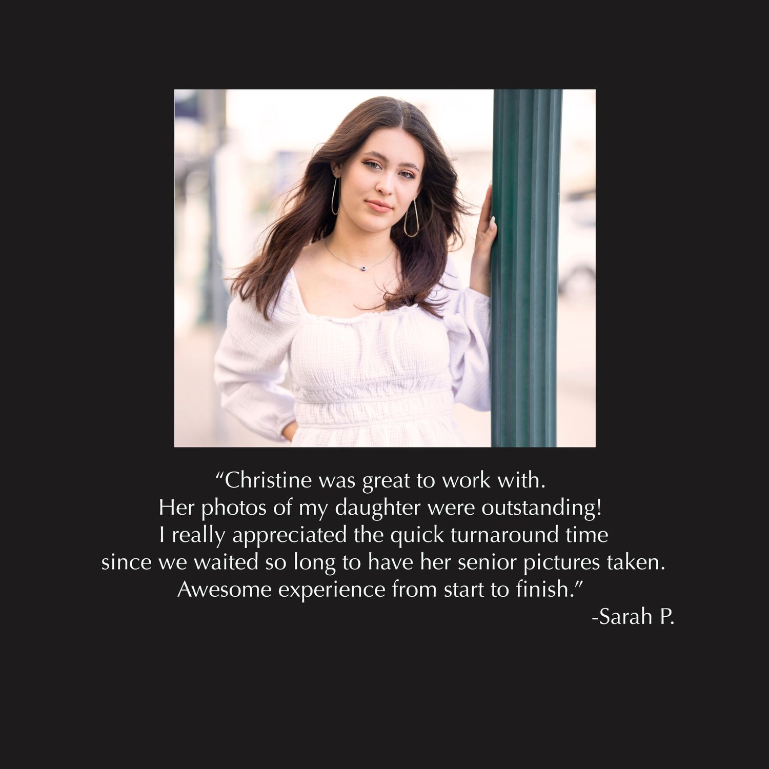 The Woodlands senior photographer reviews for Christine Kiscoe Photography.  What to look for in a senior photographer in the woodlands.