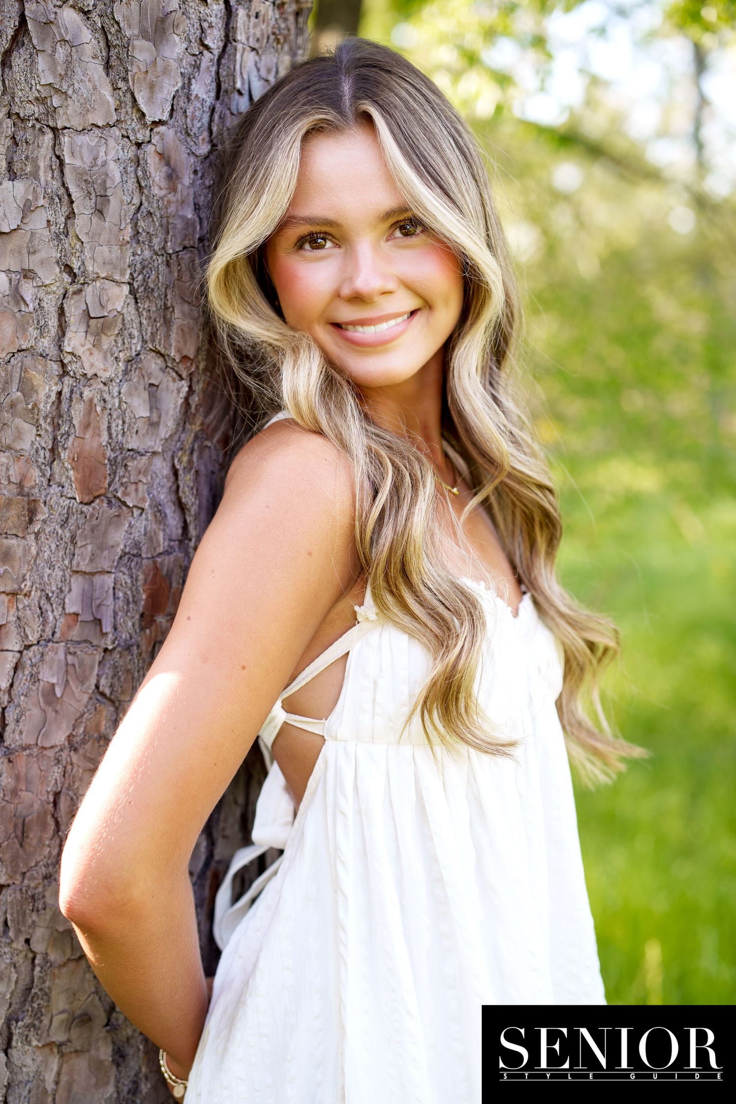 The Woodlands Senior pictures for a girl in nature.