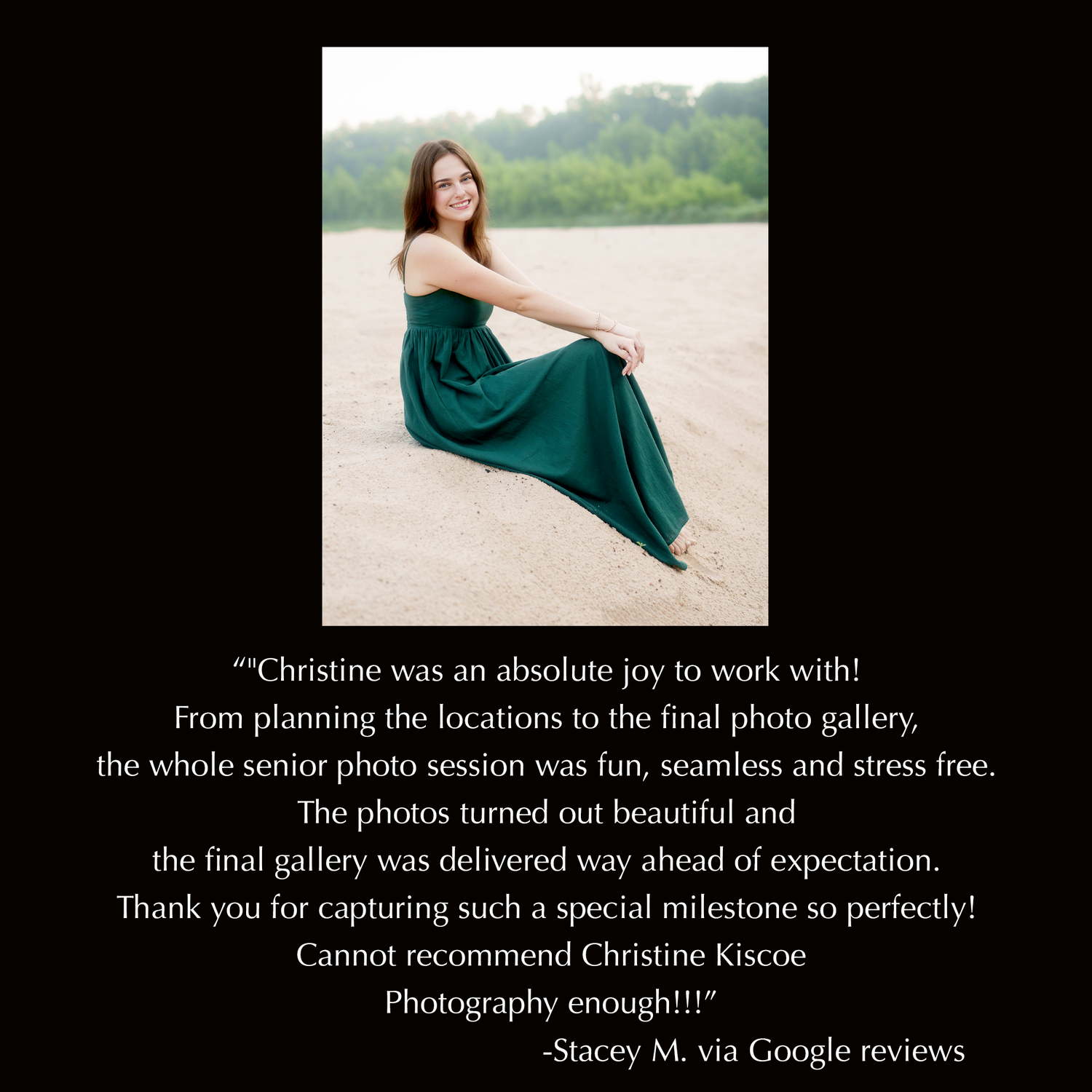 woodlands senior photos on a beach at a sandy creek.  girl sitting in the sand.  the woodlands senior photographer
