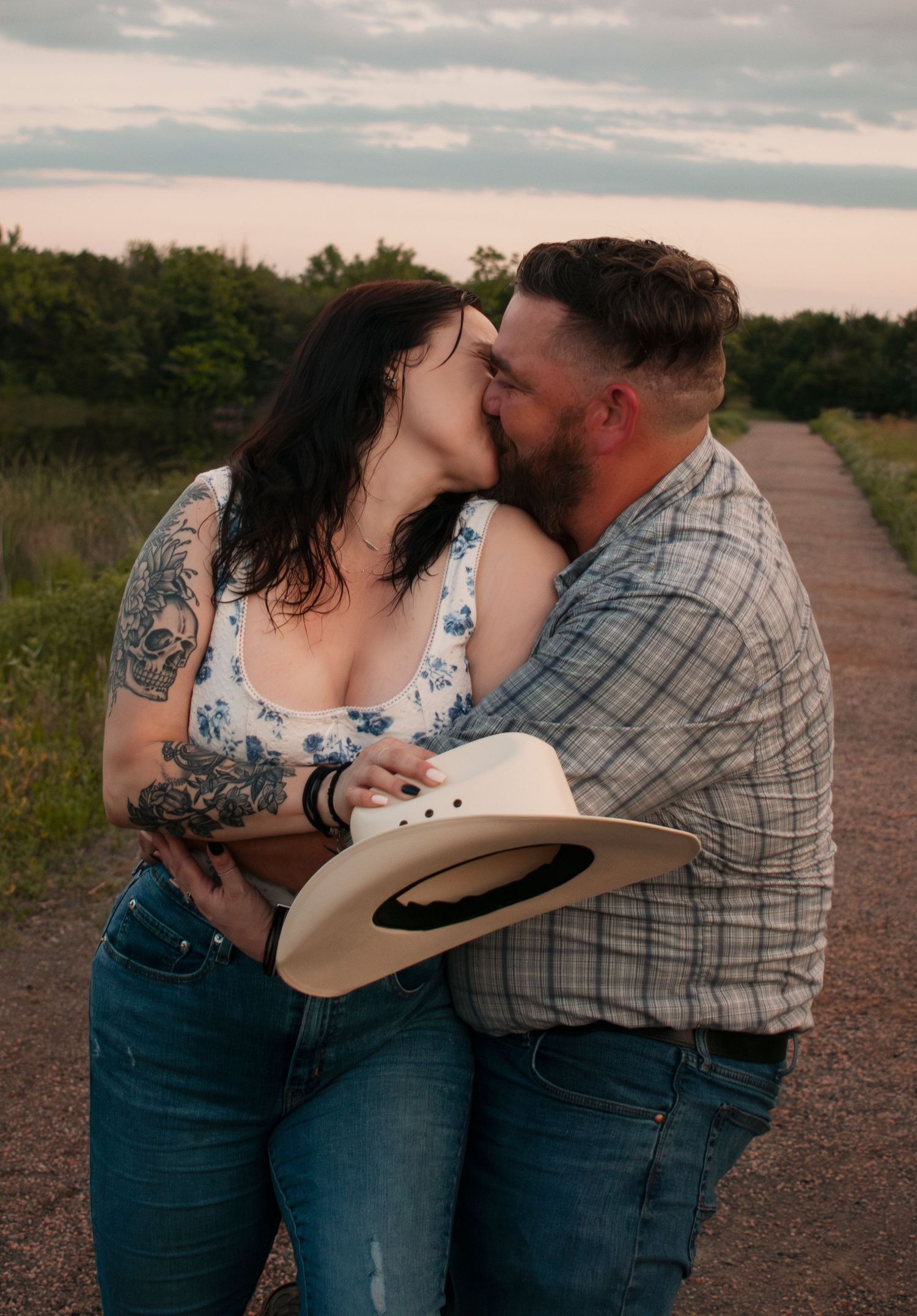 western couples photography engagement session Oklahoma photographer cute and creative poses