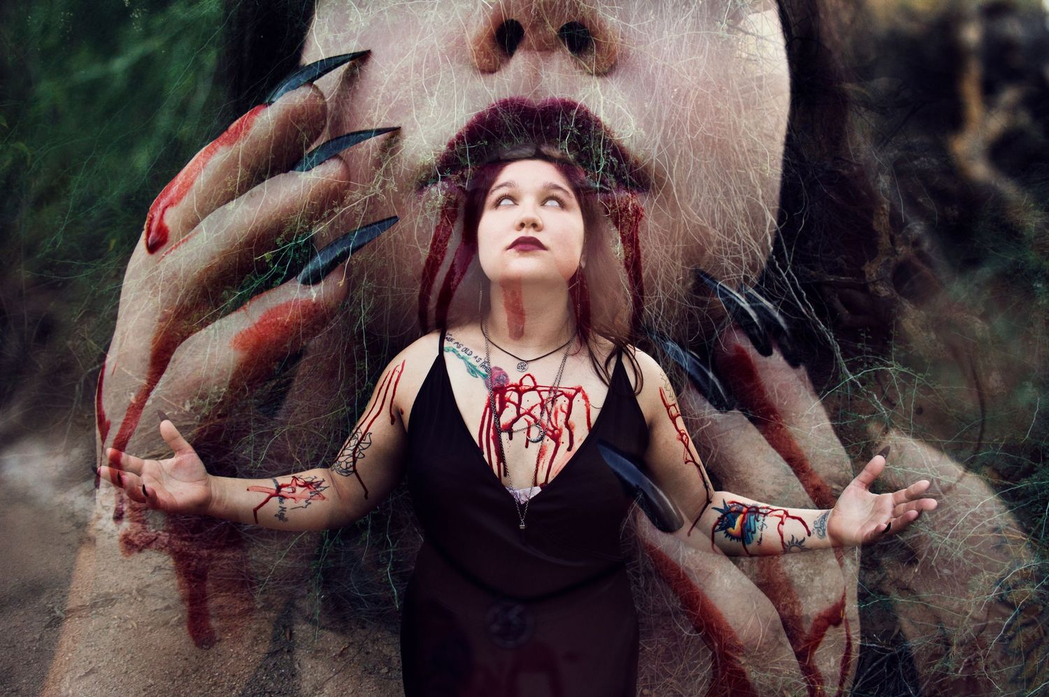 witchy demon summoning Oklahoma alternative photographer