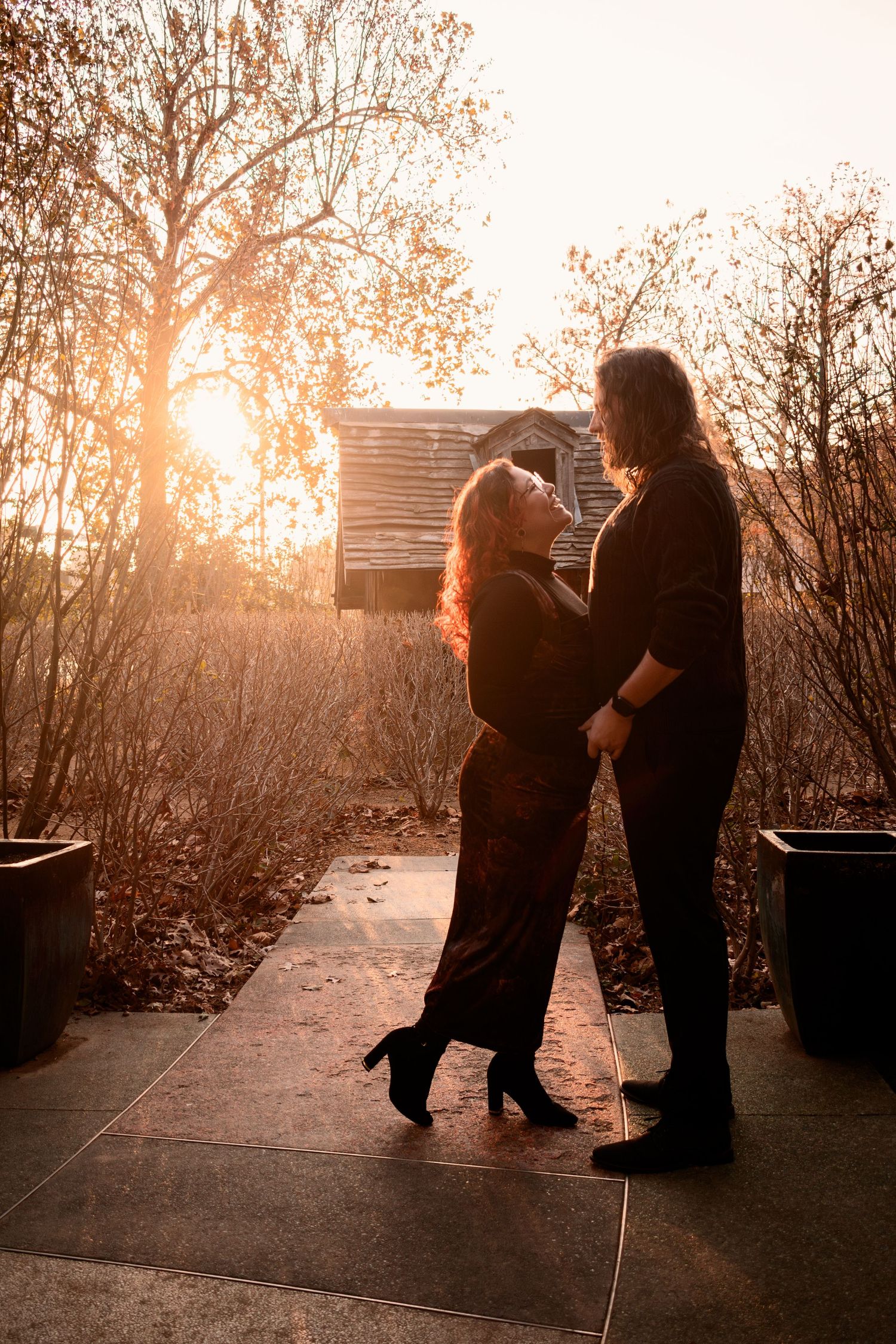 Cheyenne Michelle Photography Oklahoma moody earthy tone couples photography romantic couples engagement photoshoot
